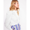 Broderie Contrast Yoke Shirt-White