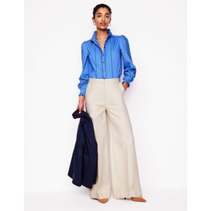 Wide Flare Pants-Sandpiper Beige