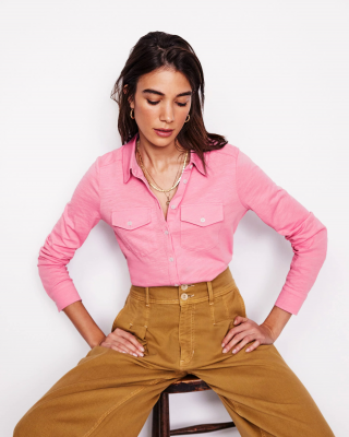 Amy Jersey Shirt-Formica Pink