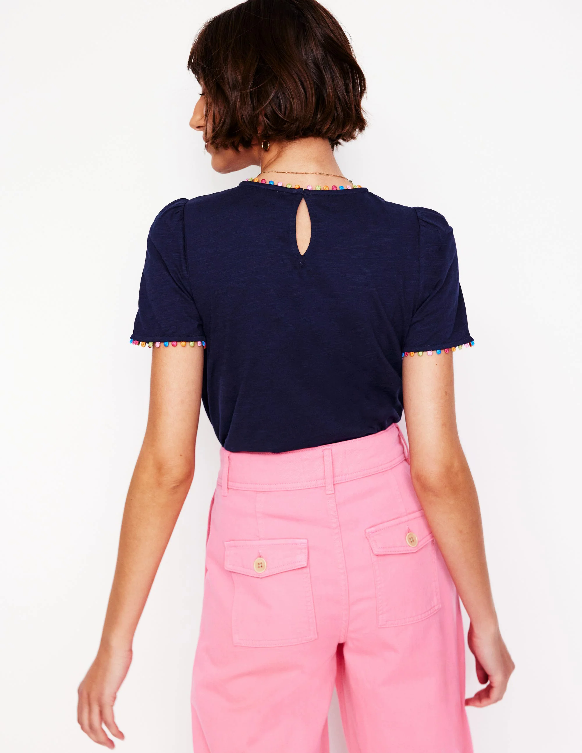  Jersey T-Shirt-Navy, Multi