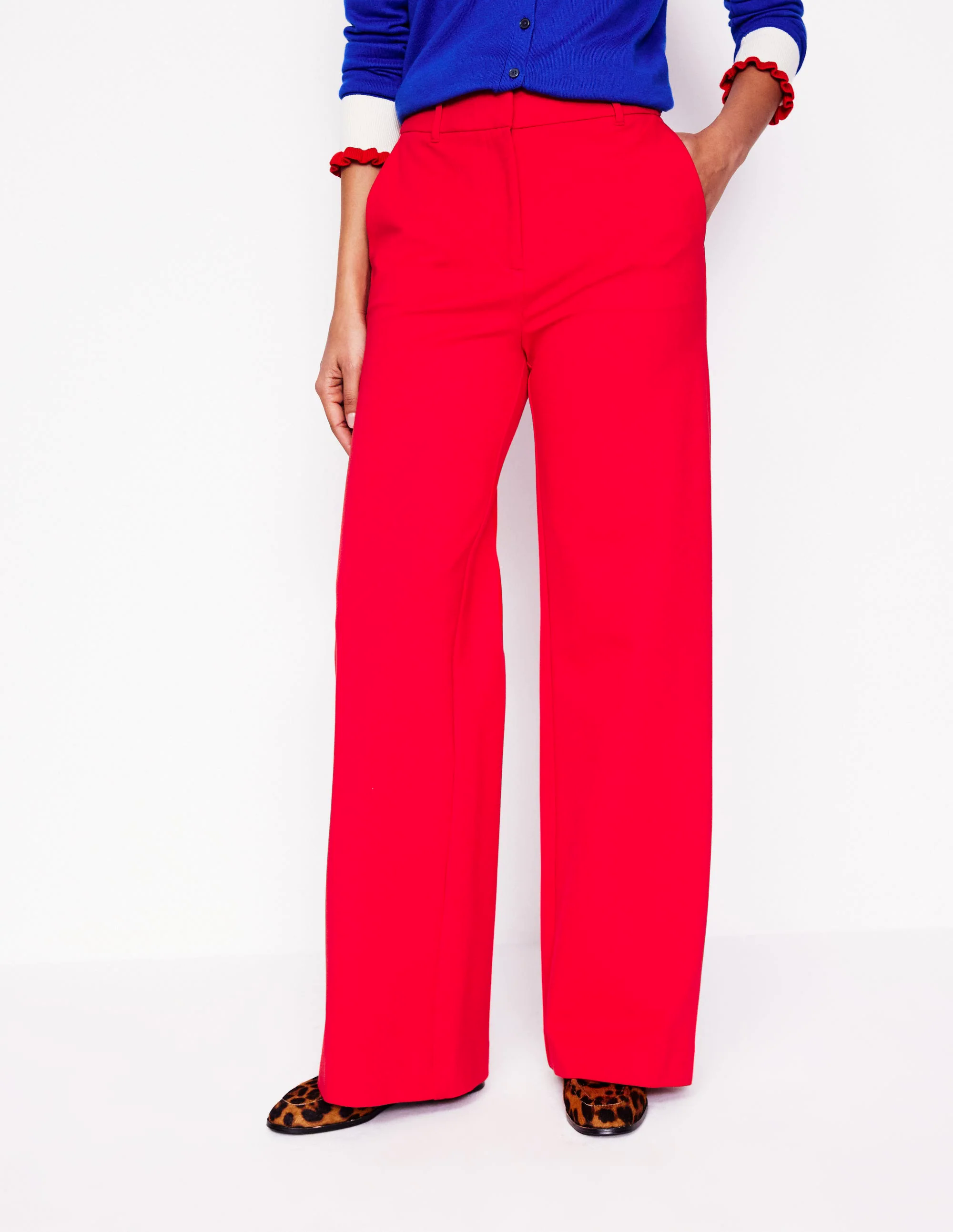  Ponte Trousers-Hot Pepper