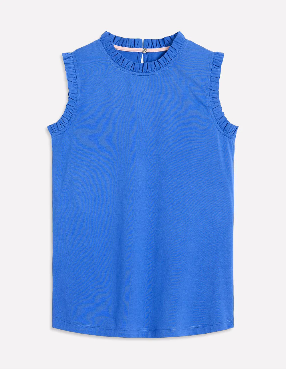 Supersoft Frill Detail Vest-Gallery Blue Supersoft Frill Detail Vest-Gallery Blue