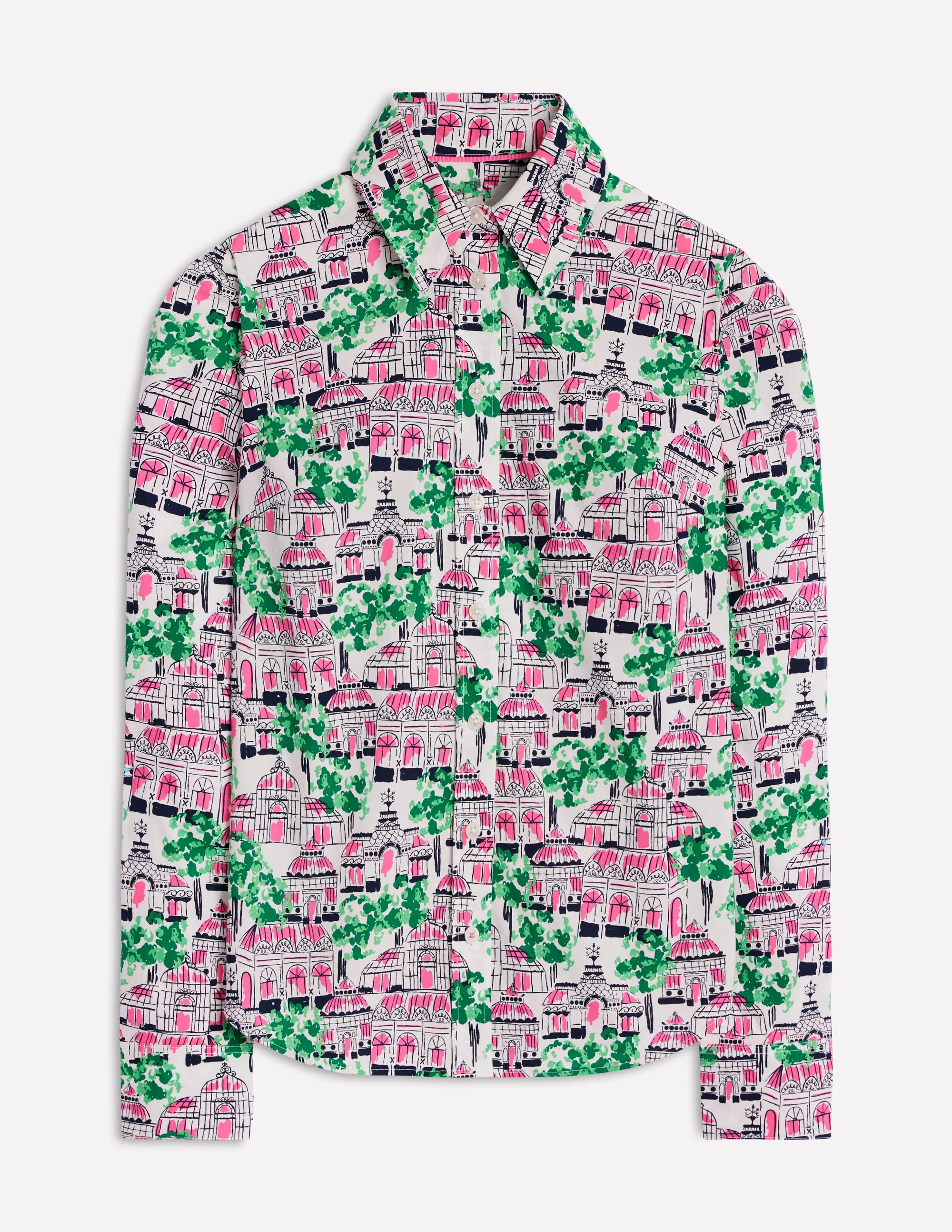 Cotton Shirt-Ivory, Botanical Greenhouse