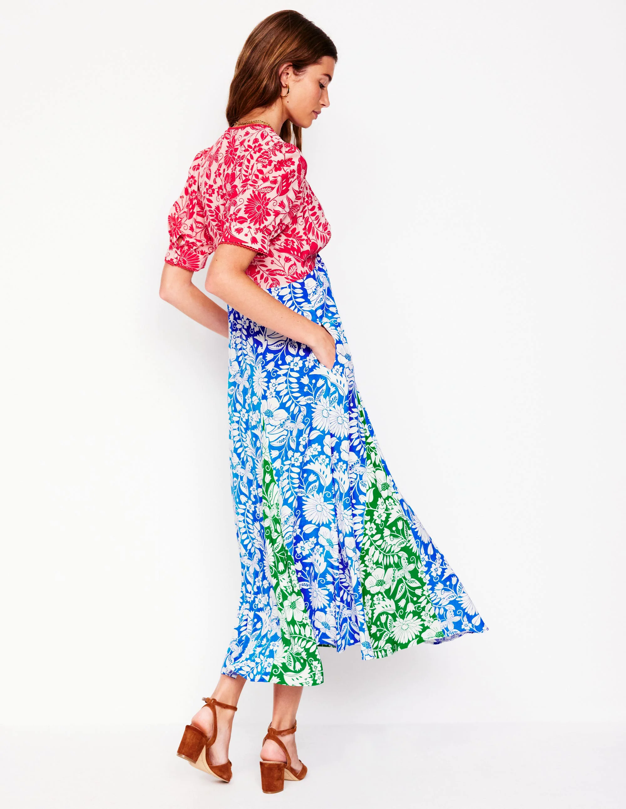  Tea Dress-Multi, Wildflower Trail