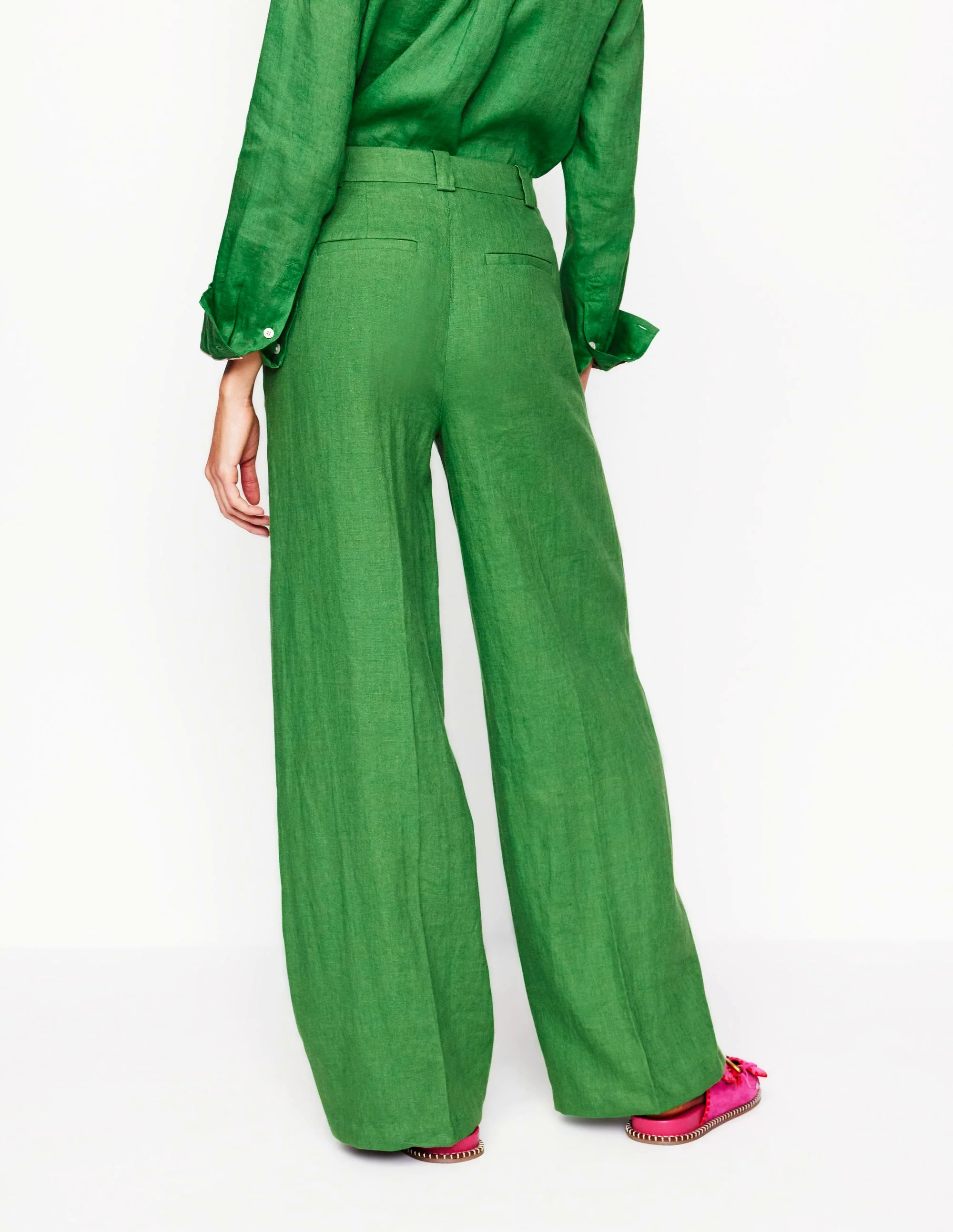 Westbourne Linen Pants-Paradise Green Westbourne Linen Pants-Paradise Green