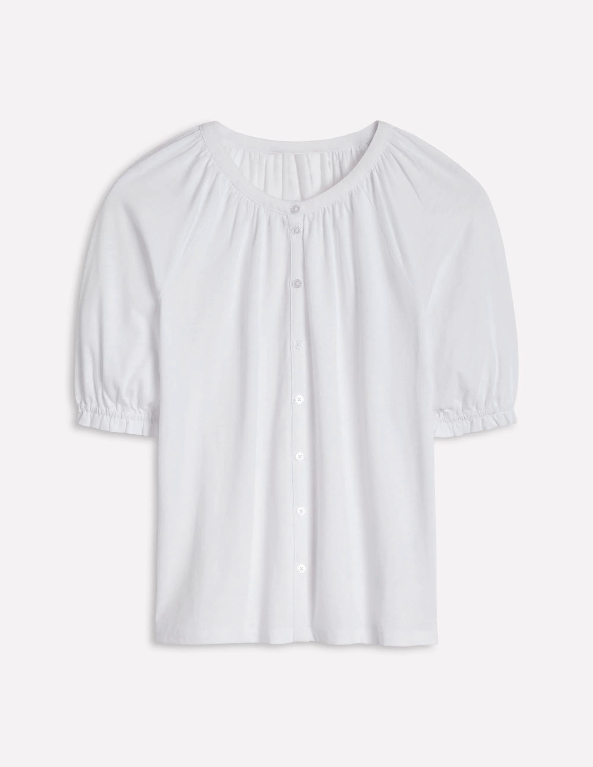 Isla Jersey Shirt-White Isla Jersey Shirt-White
