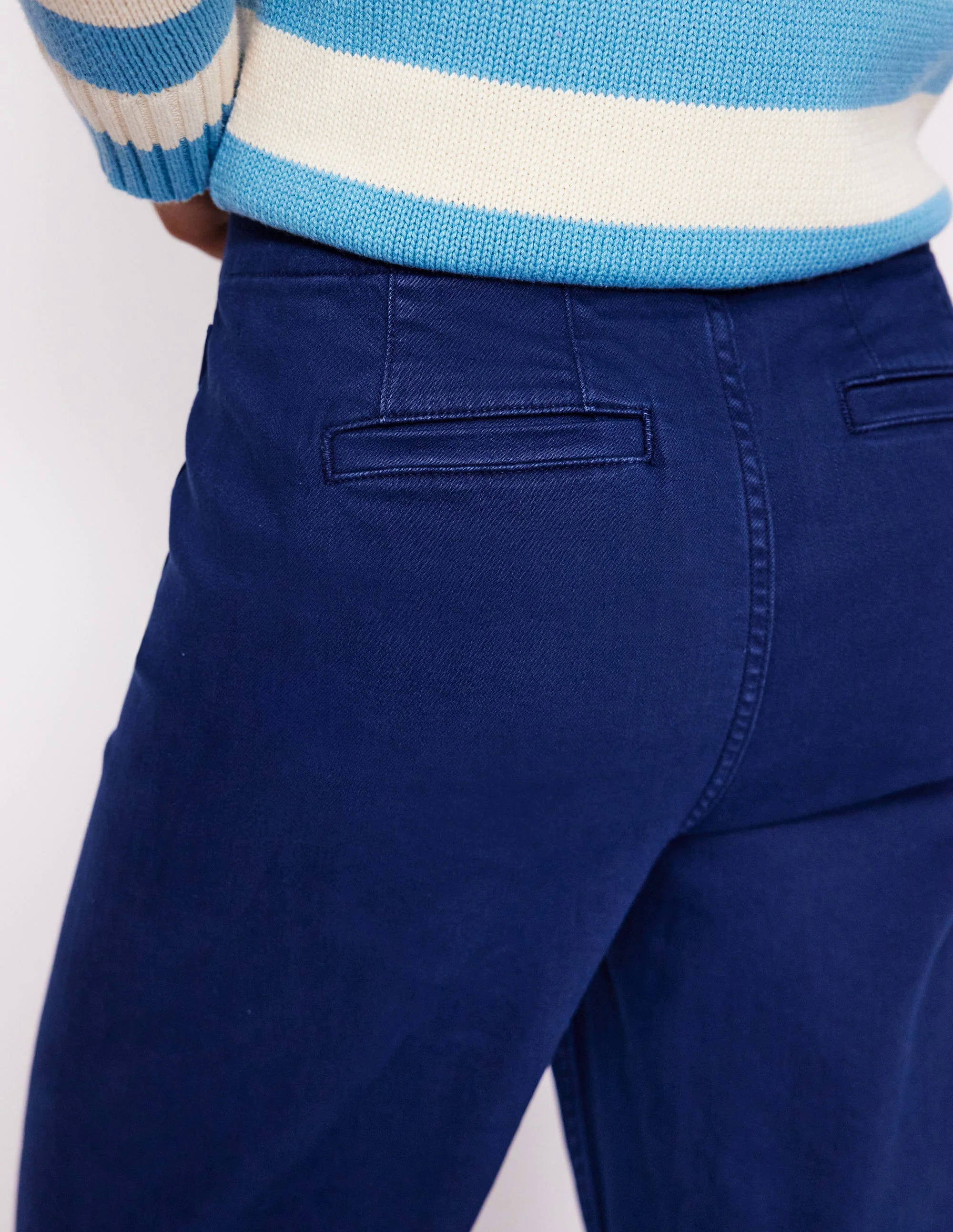  Patch Pocket Pants-Navy