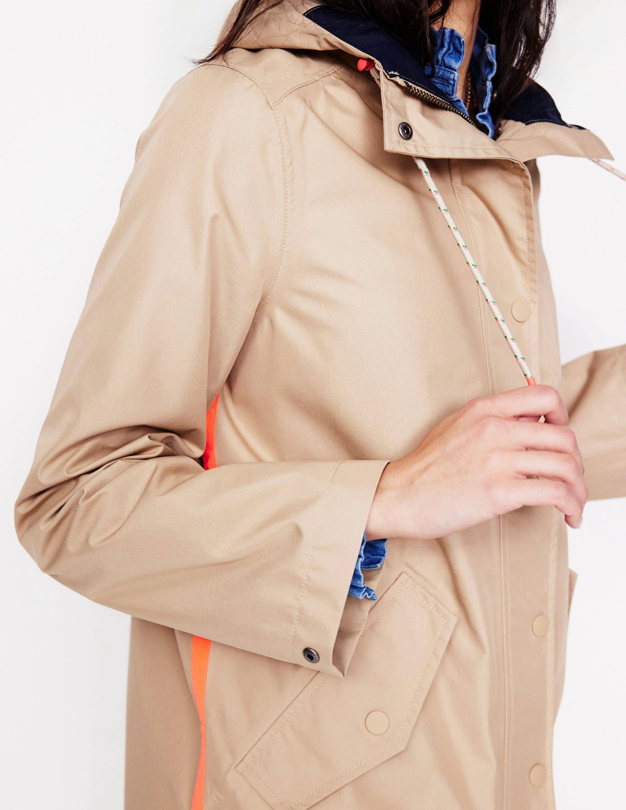  Waterproof Hooded Coat-Neutral