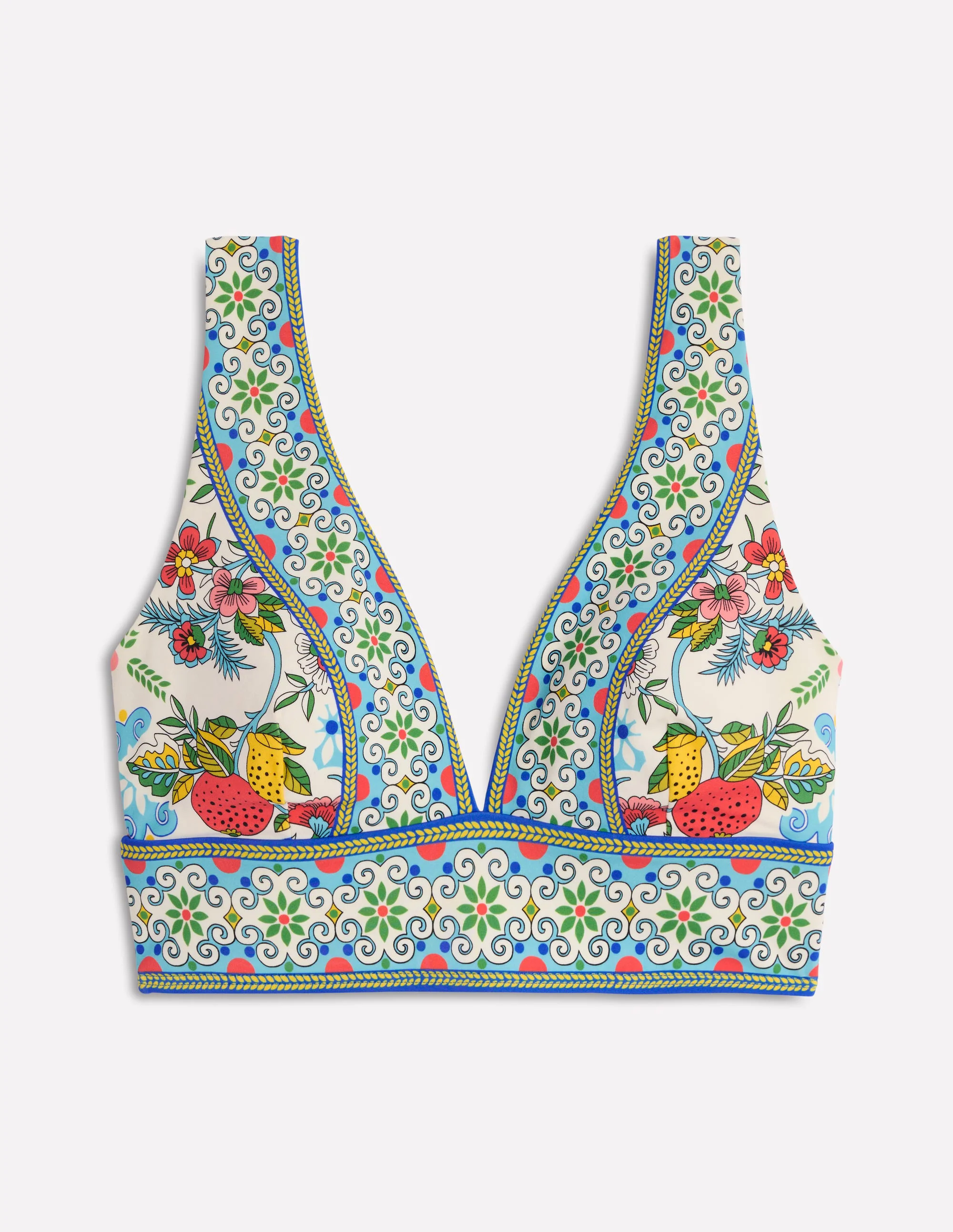  Bikini Top-Multi, Citrus Vine Tile