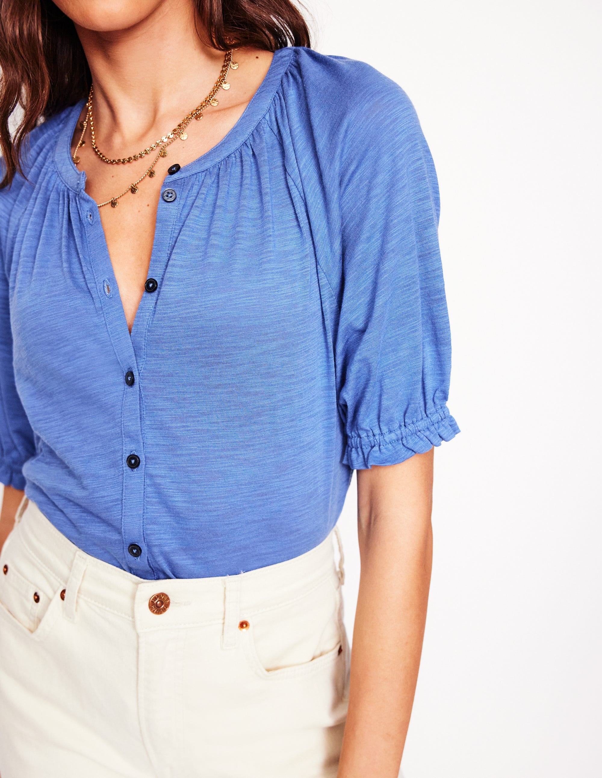 Isla Jersey Shirt-Blue River Isla Jersey Shirt-Blue River