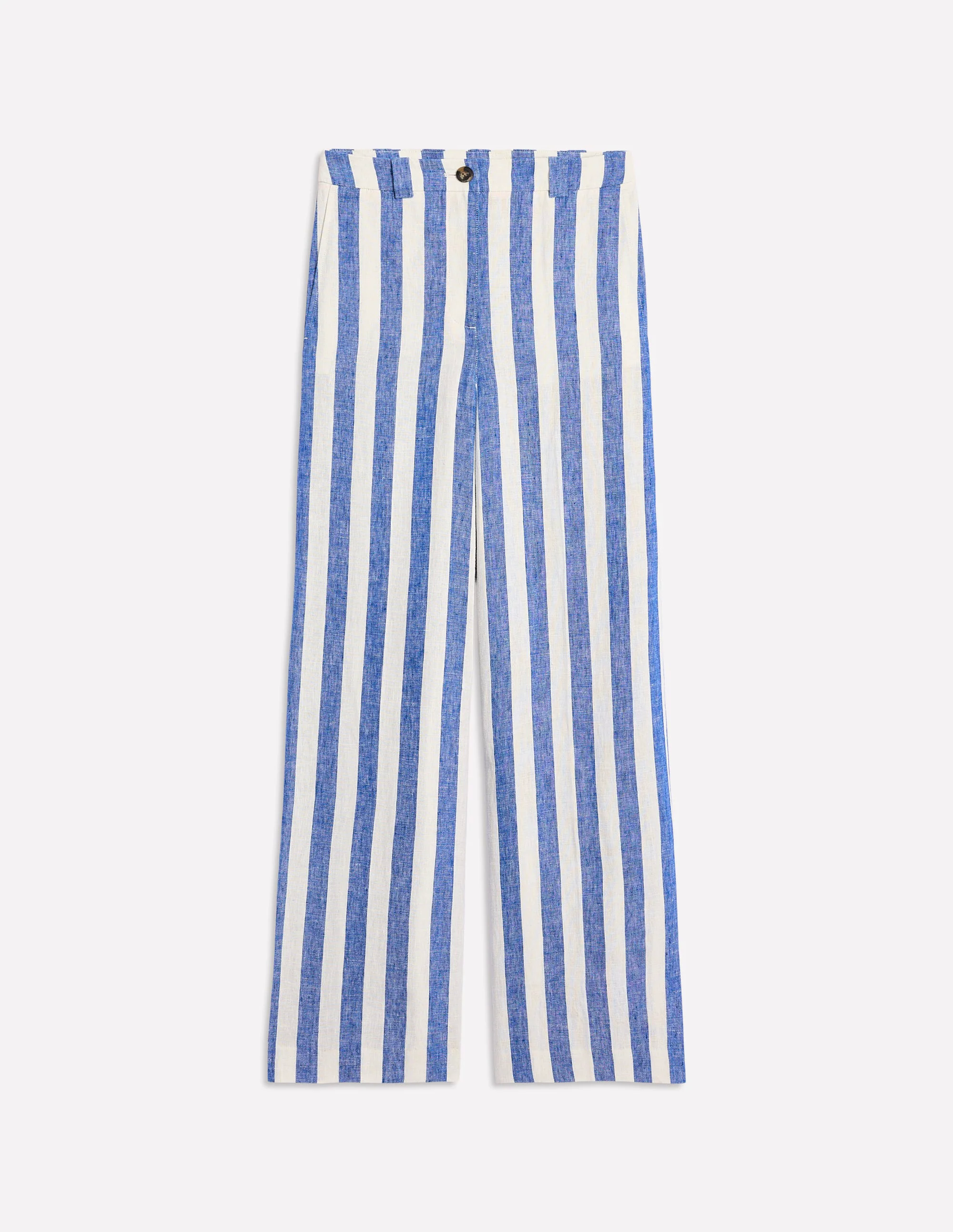 Westbourne Linen Pants-Bright Blue Stripe Westbourne Linen Pants-Bright Blue Stripe