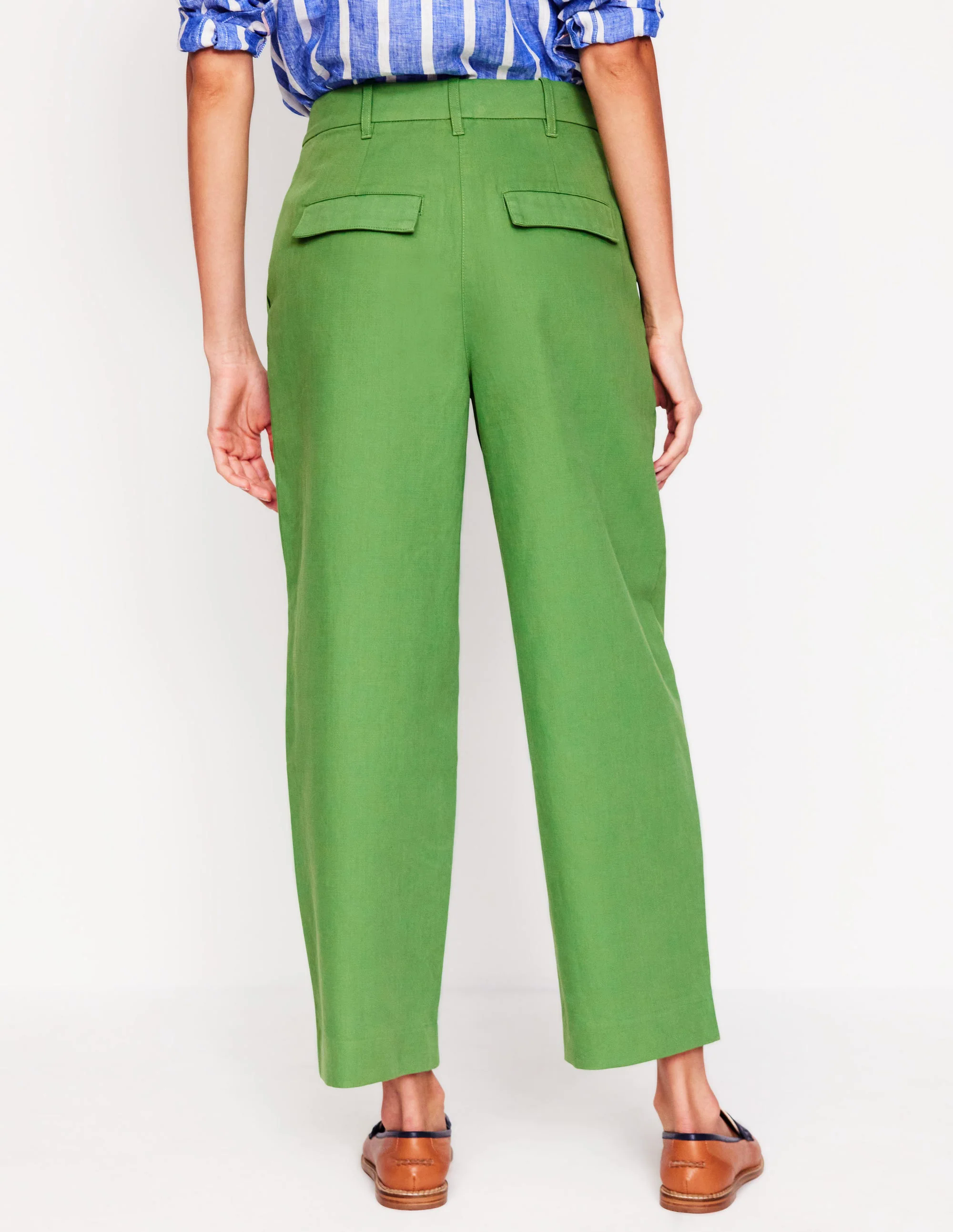 Cotton Pants-Paradise Green
