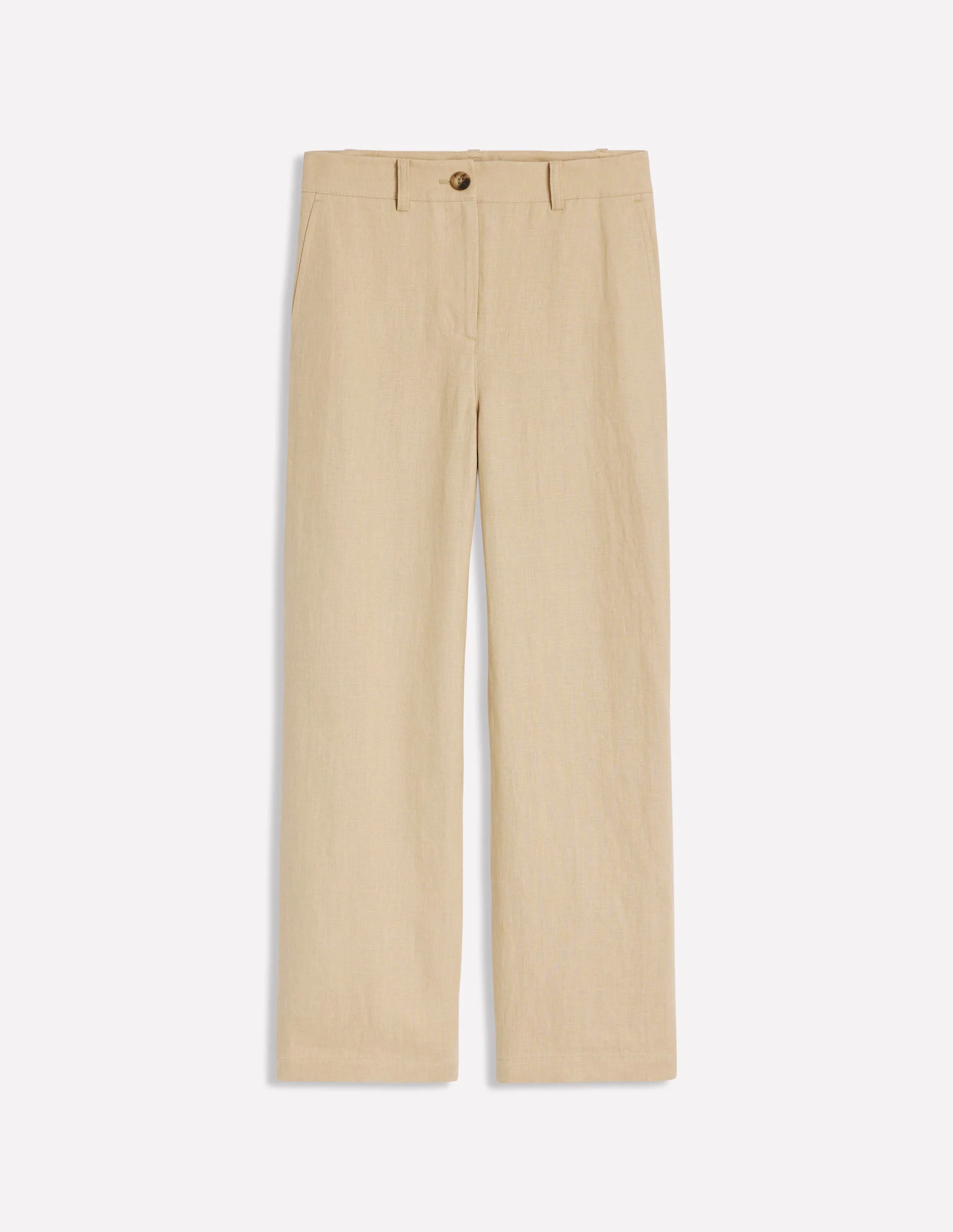 Westbourne Crop Linen Pants-Oatmeal Westbourne Crop Linen Pants-Oatmeal