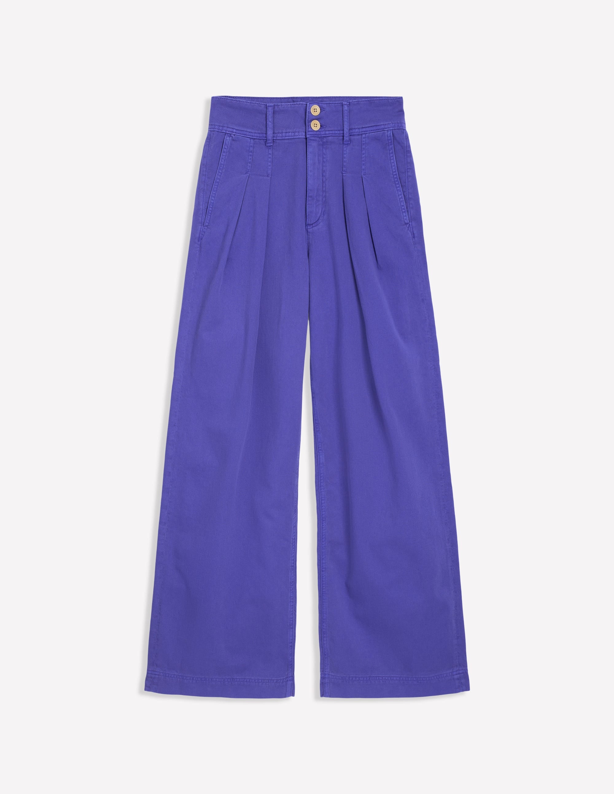  Wide Leg Trousers-Bright Blue