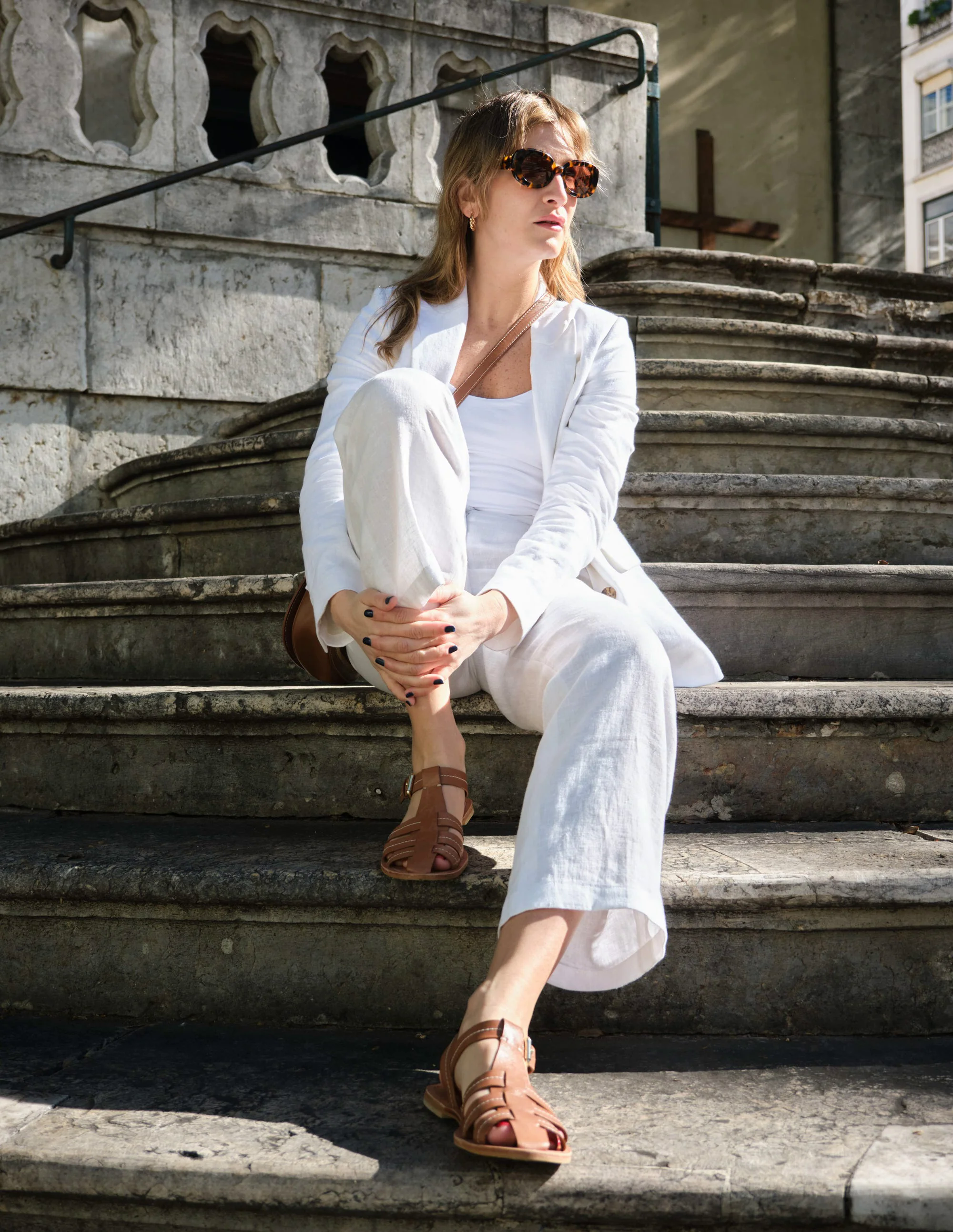 Westbourne Linen Pants-White Westbourne Linen Pants-White