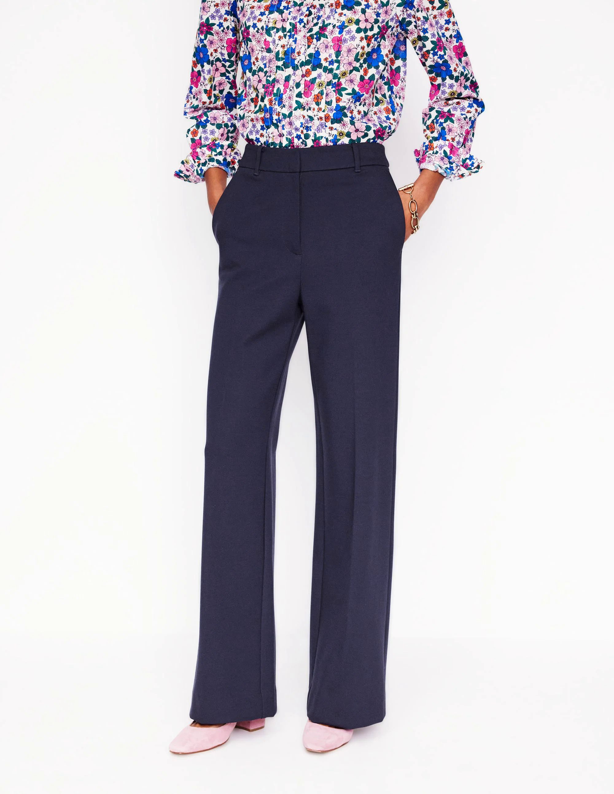 Westbourne Ponte Trousers-Navy Westbourne Ponte Trousers-Navy