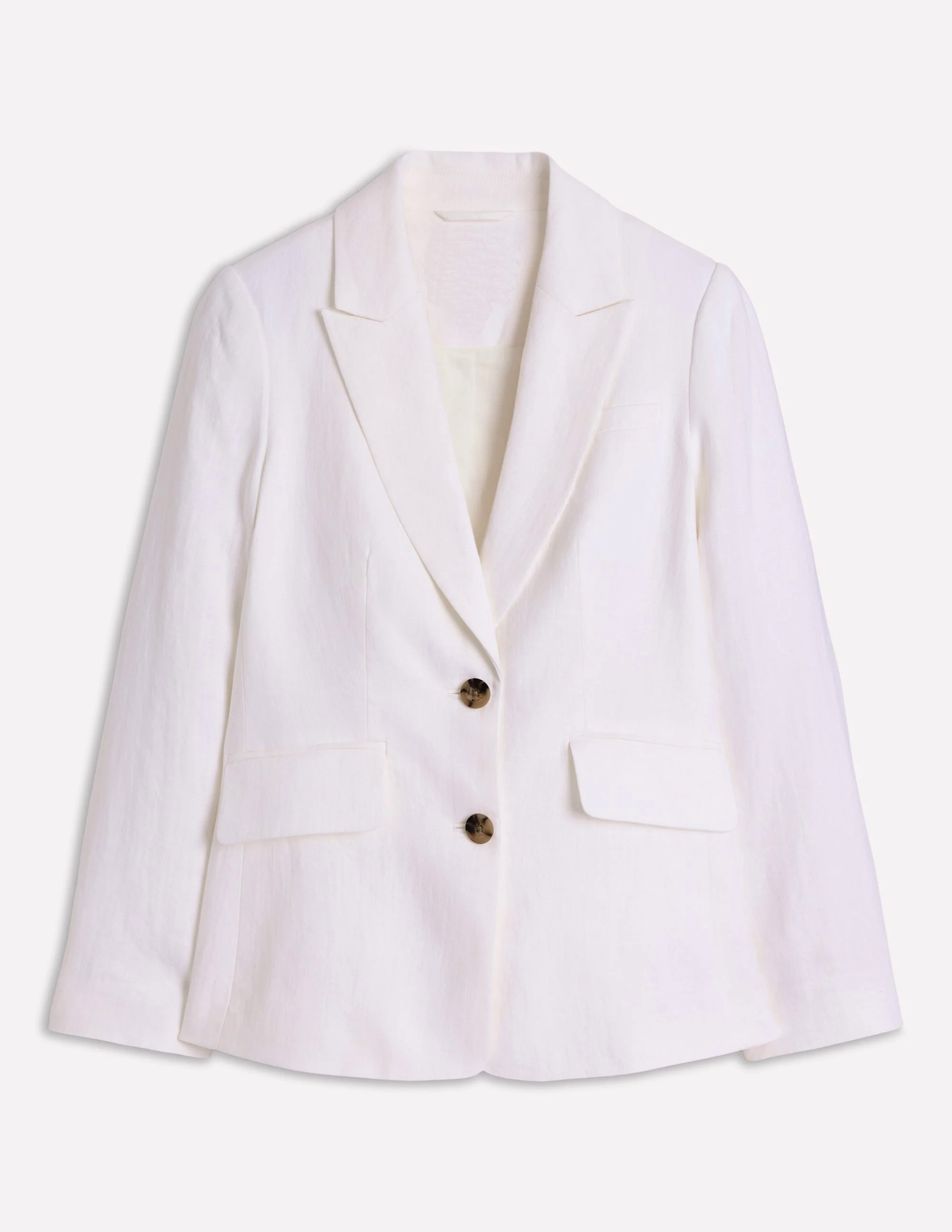 Linen Blazer-White