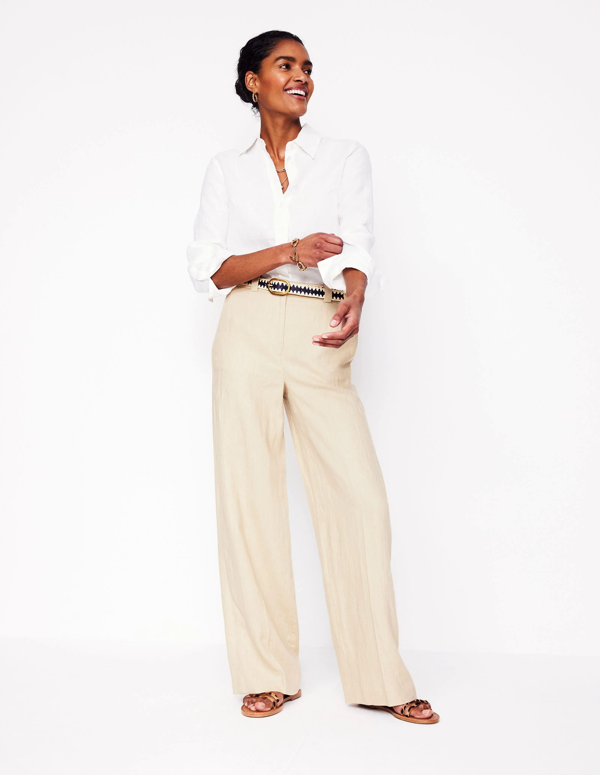  Linen Pants-Oatmeal
