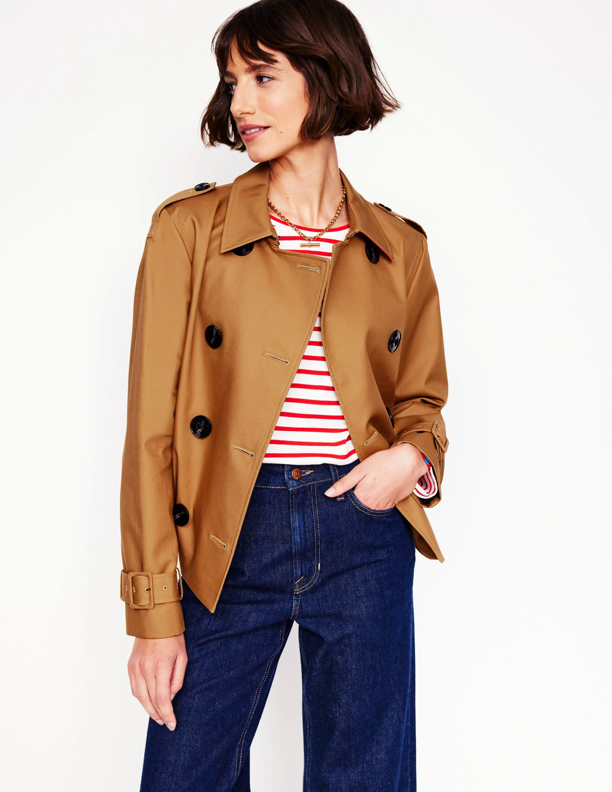  Cropped Trench-Hazelnut Brown