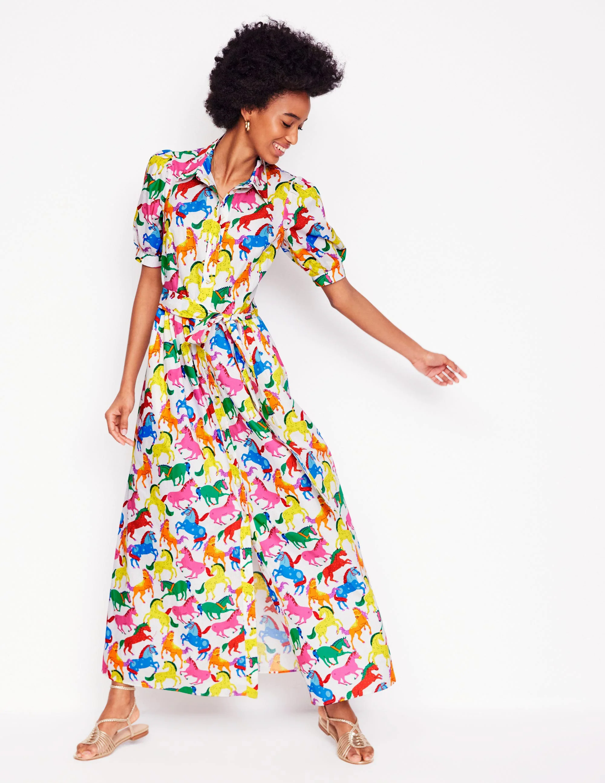 Maxi Shirt Dress-Multi, Pony Club