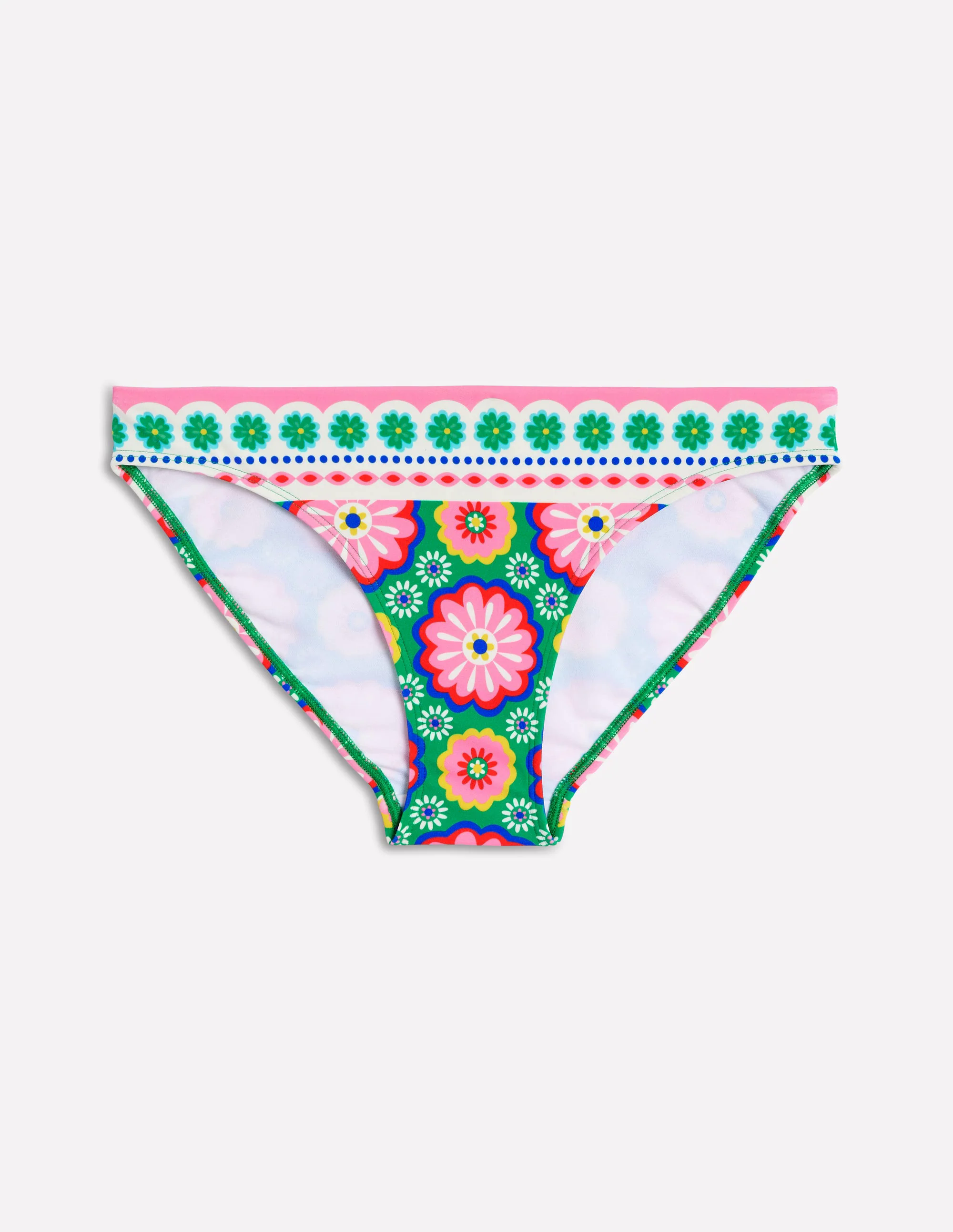 Bikini Bottoms-Multi, Flower Tile