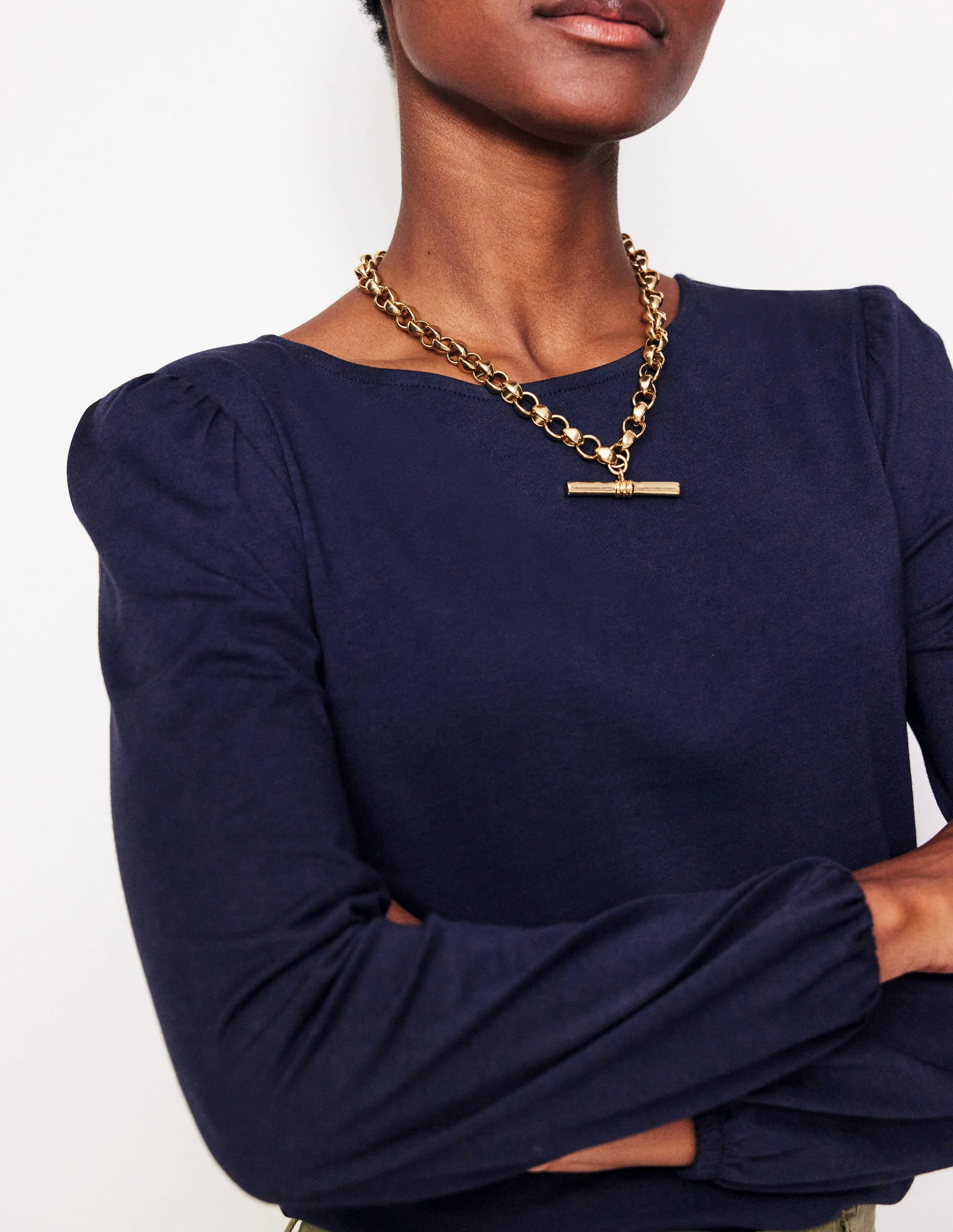 Supersoft Long Sleeve Top-Navy Supersoft Long Sleeve Top-Navy