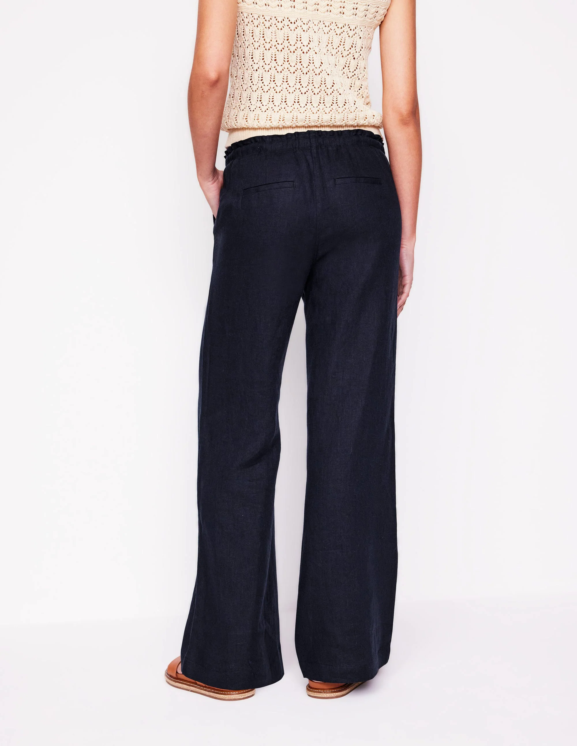 Islington Linen Pants-Navy Islington Linen Pants-Navy