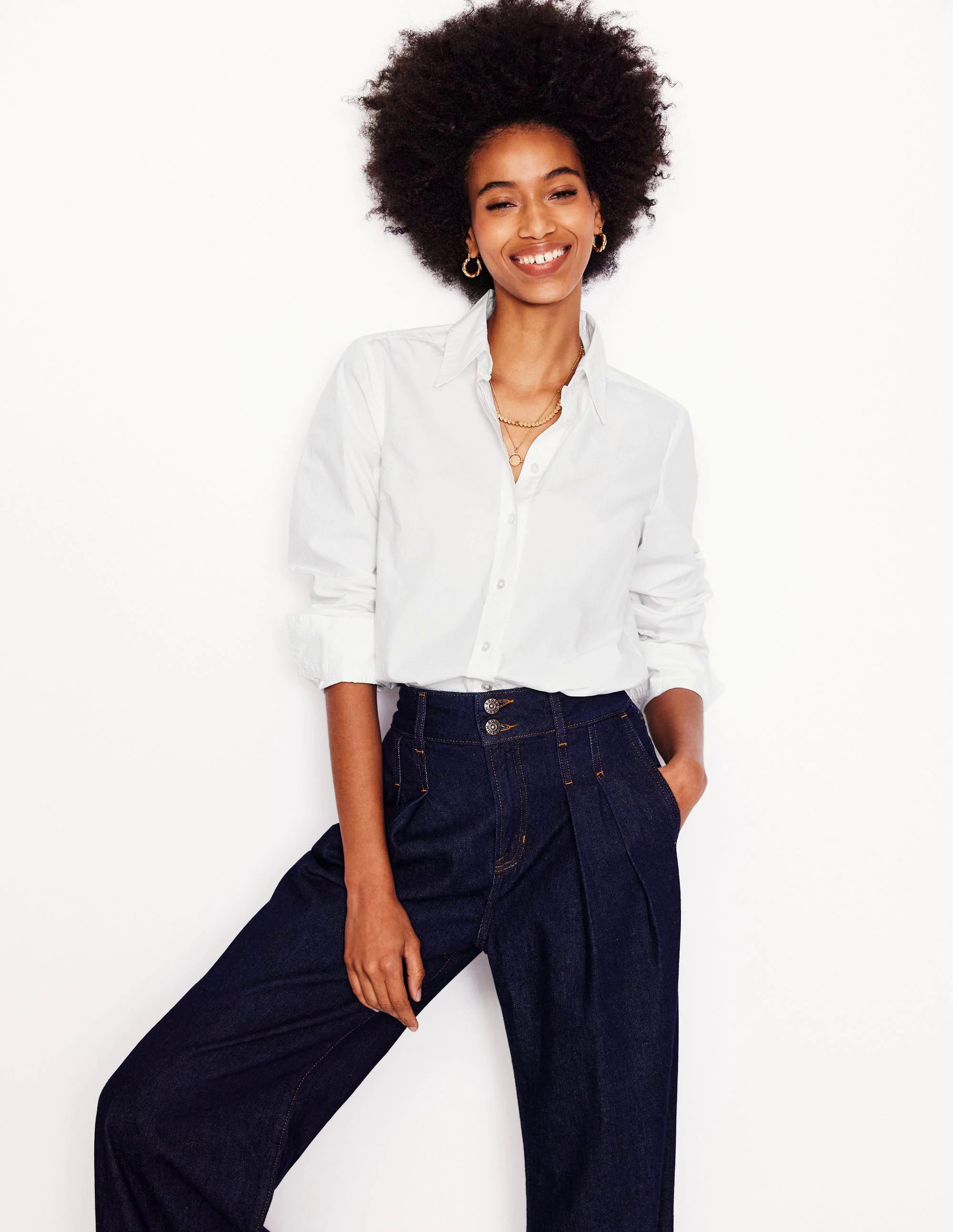 Cotton Shirt-White