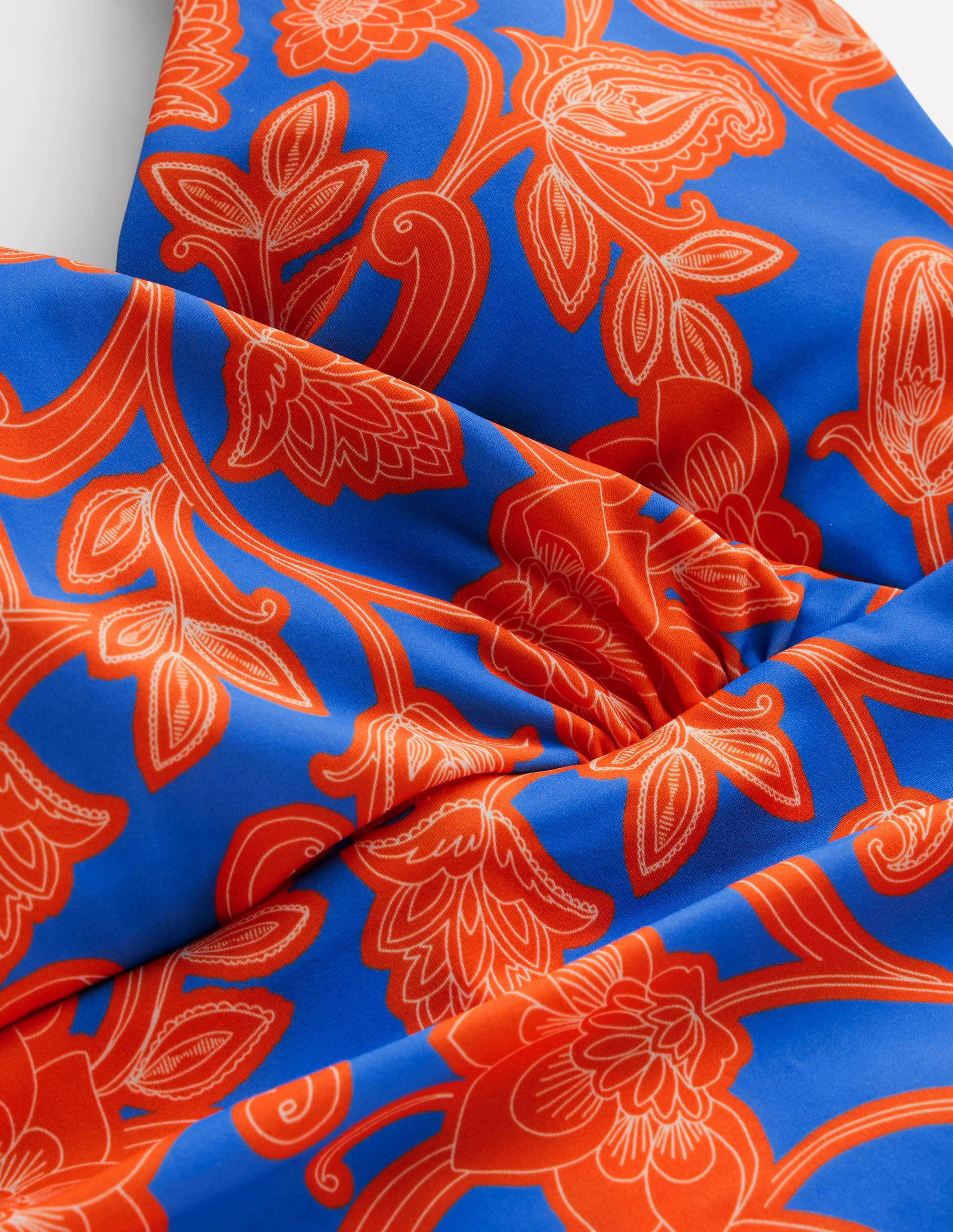 Levanzo Halter Swimsuit-Jaffa Orange, Paisley Whirl Levanzo Halter Swimsuit-Jaffa Orange, Paisley Whirl
