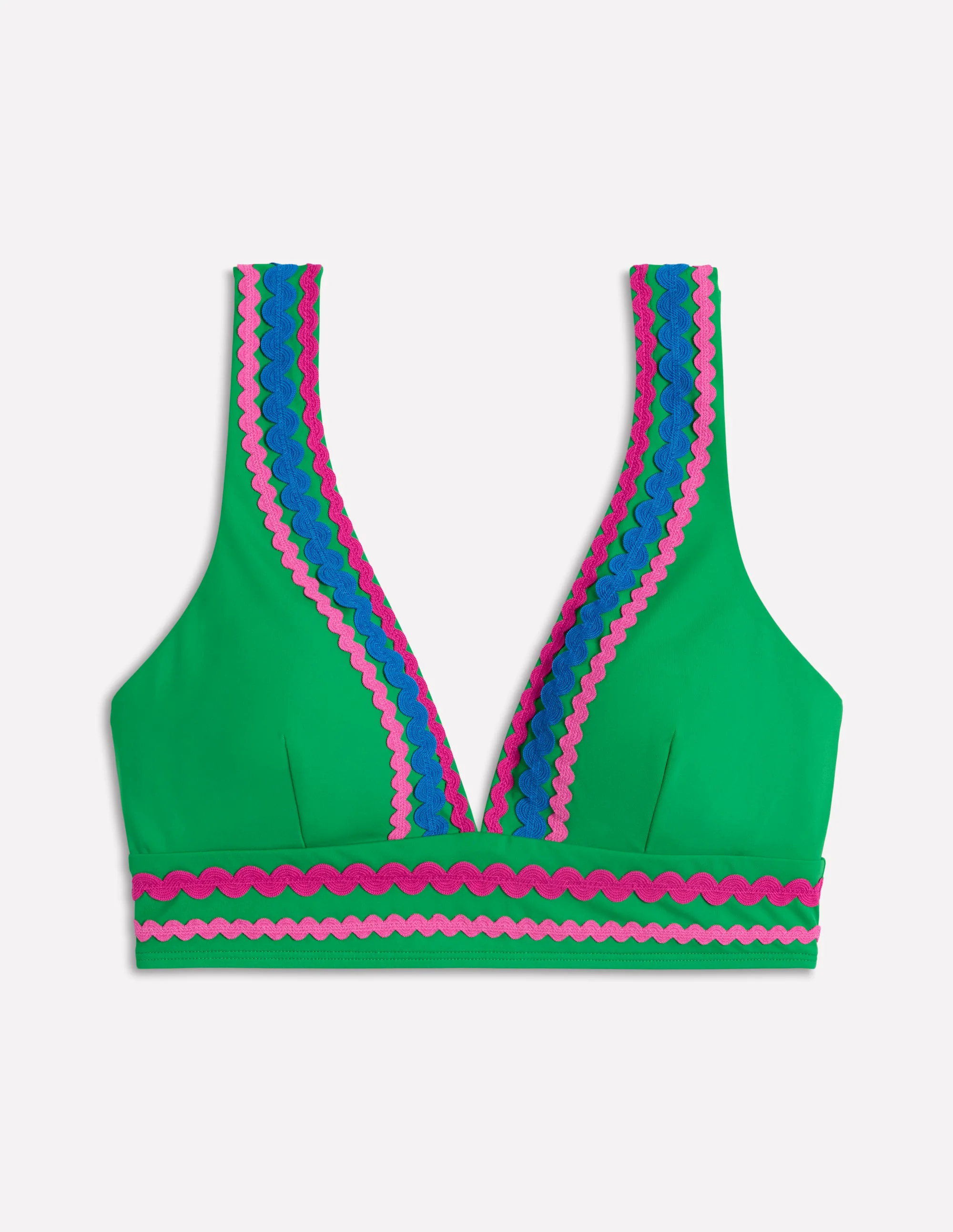  Bikini Top-Bright Green Rik Rak