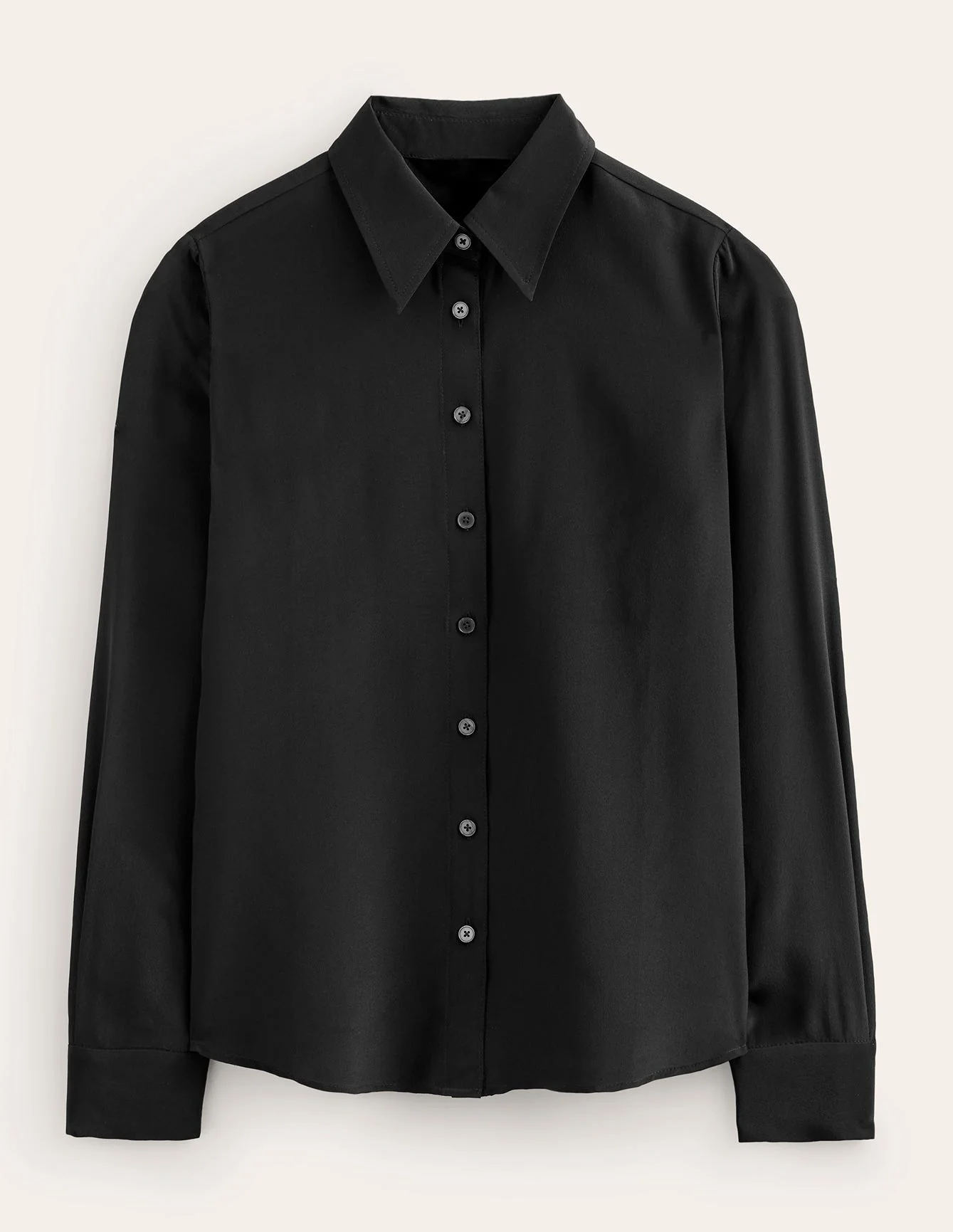 Silk Shirt-Black