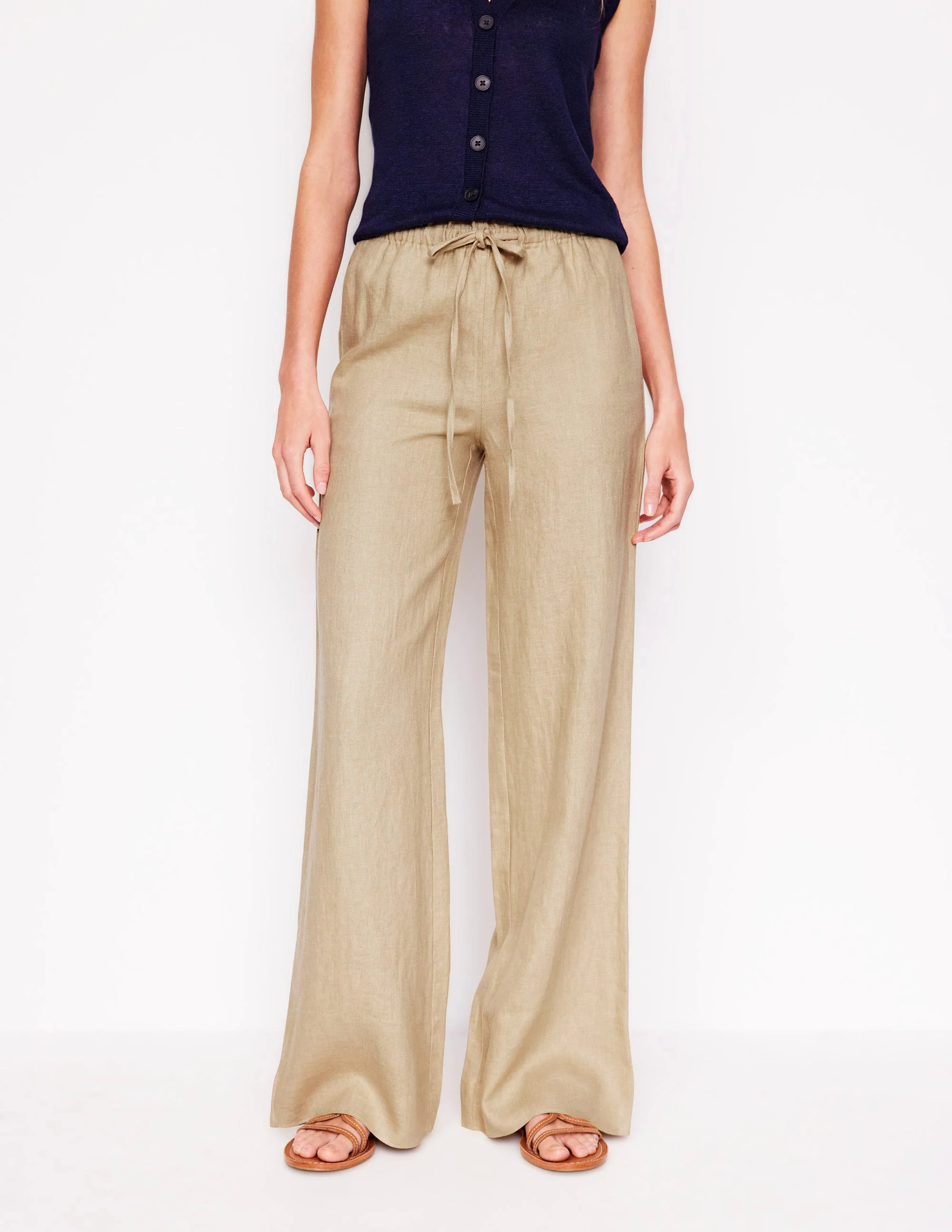 Islington Linen Pants-Oatmeal Islington Linen Pants-Oatmeal