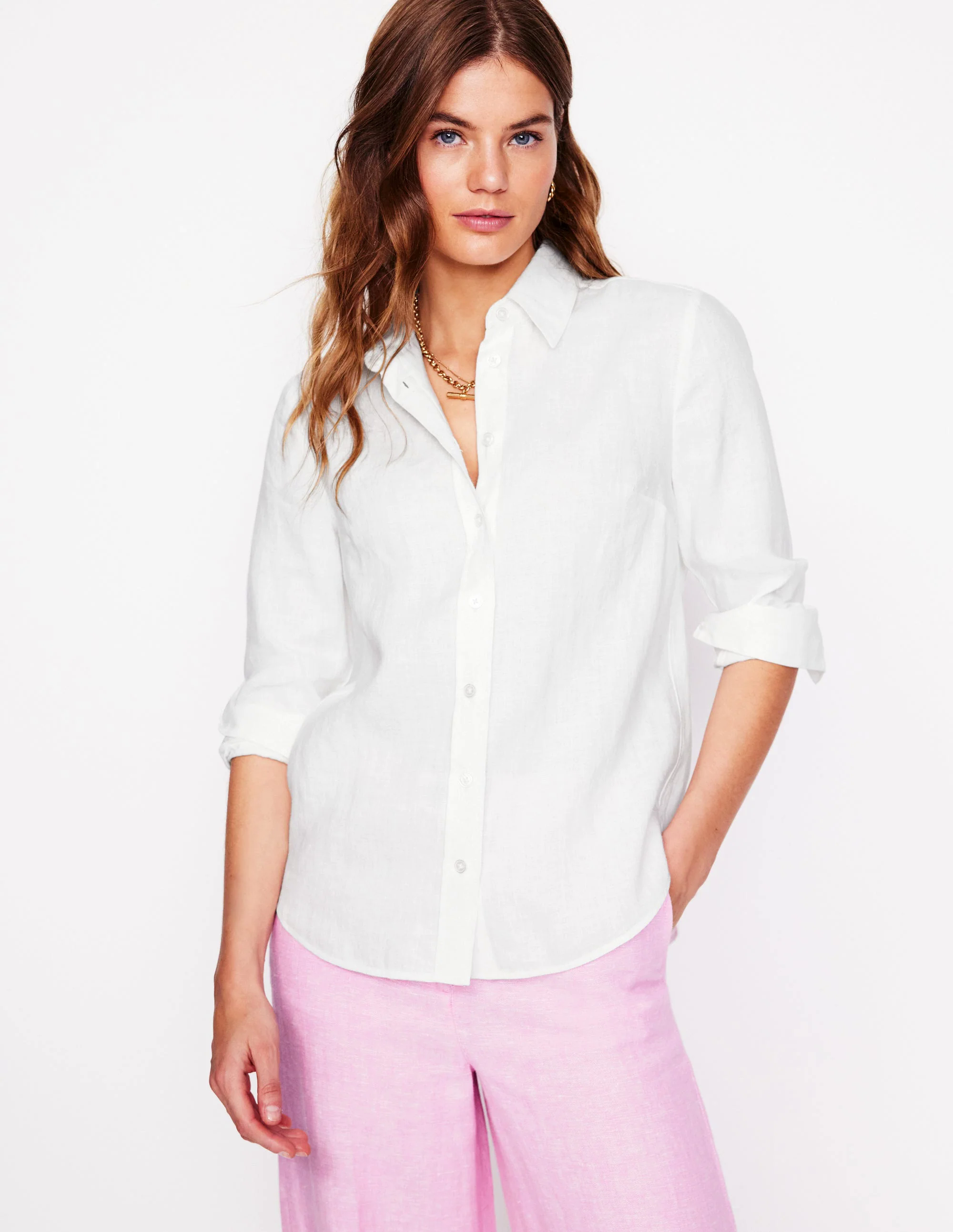  Linen Shirt-White