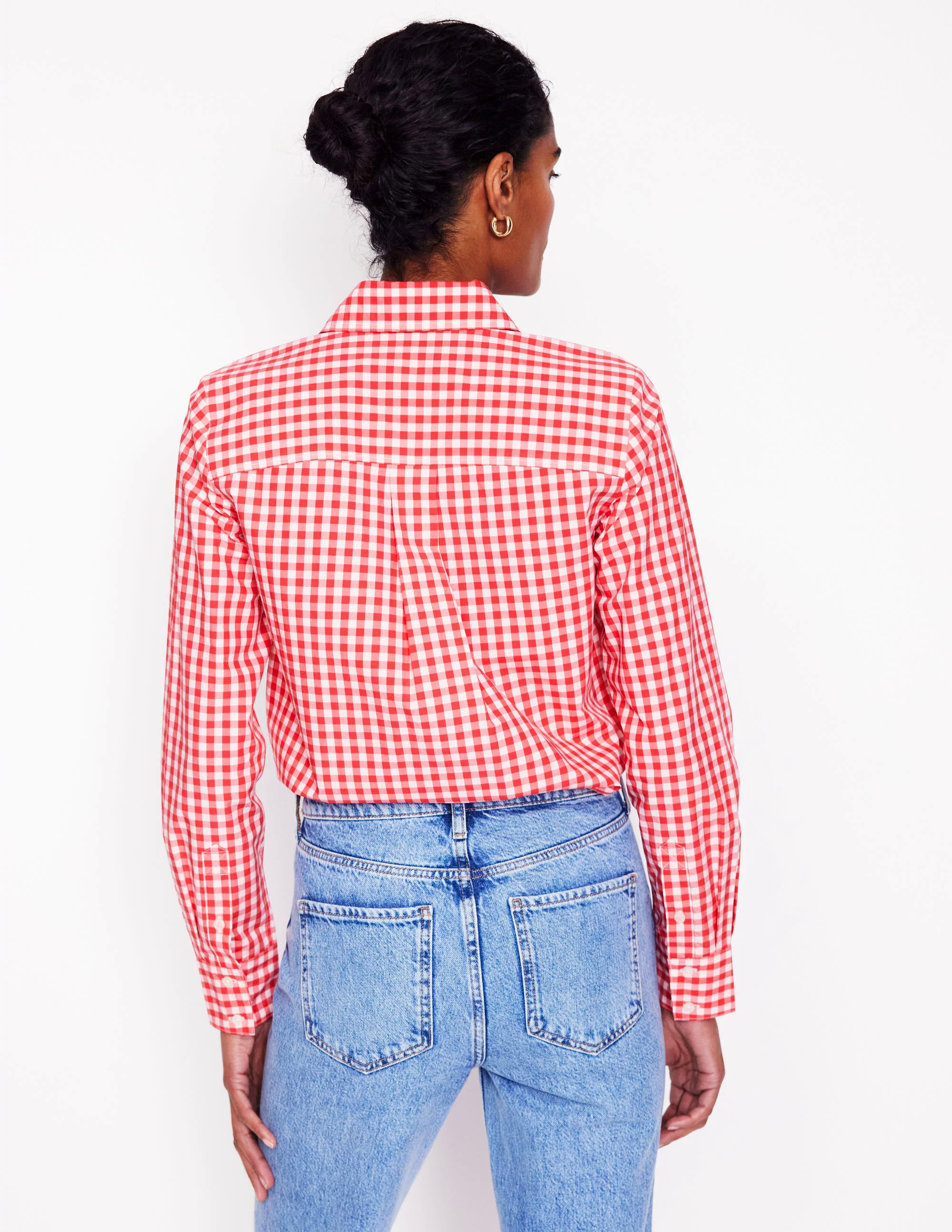  Cotton Shirt-Jam Red Gingham