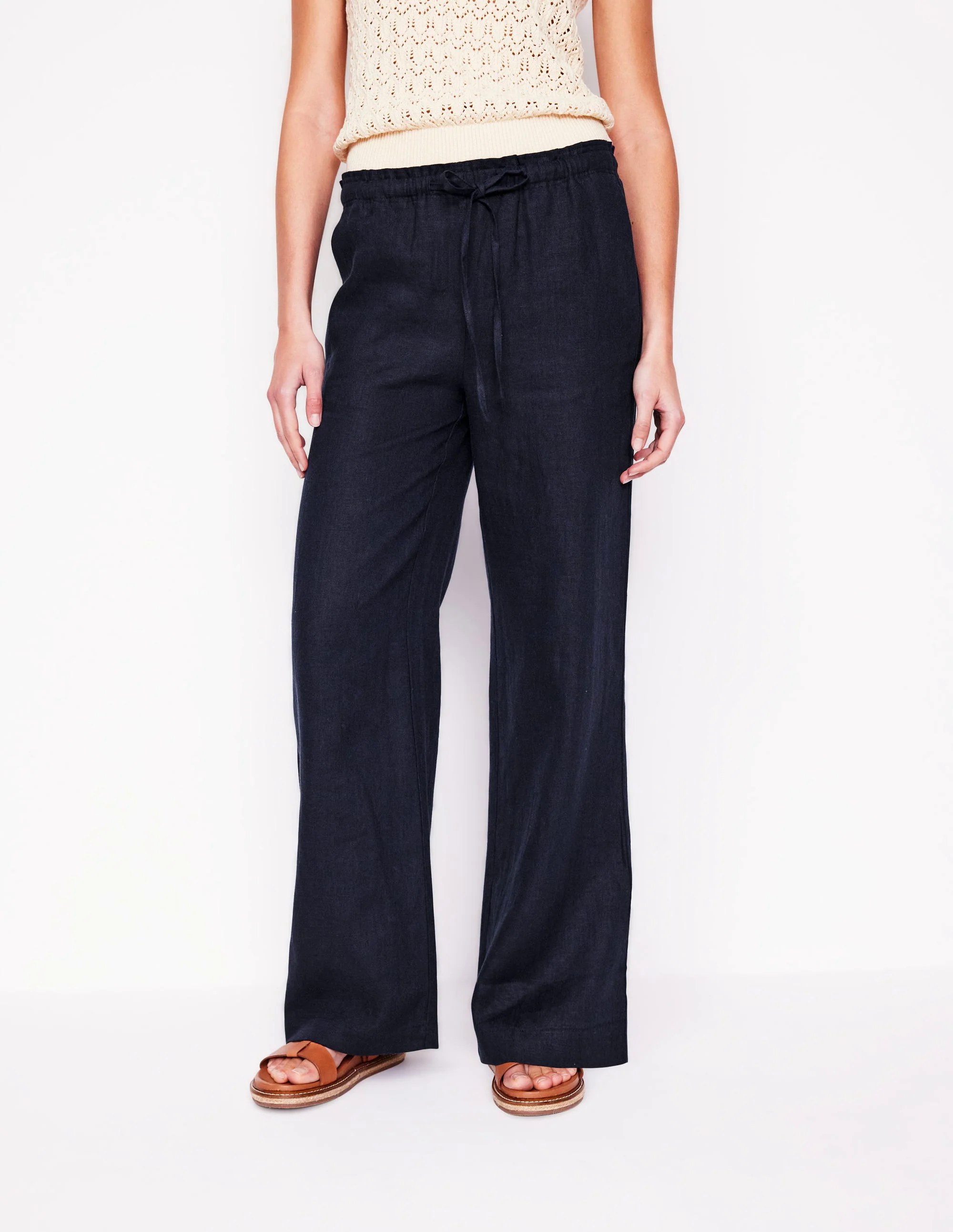Islington Linen Pants-Navy Islington Linen Pants-Navy