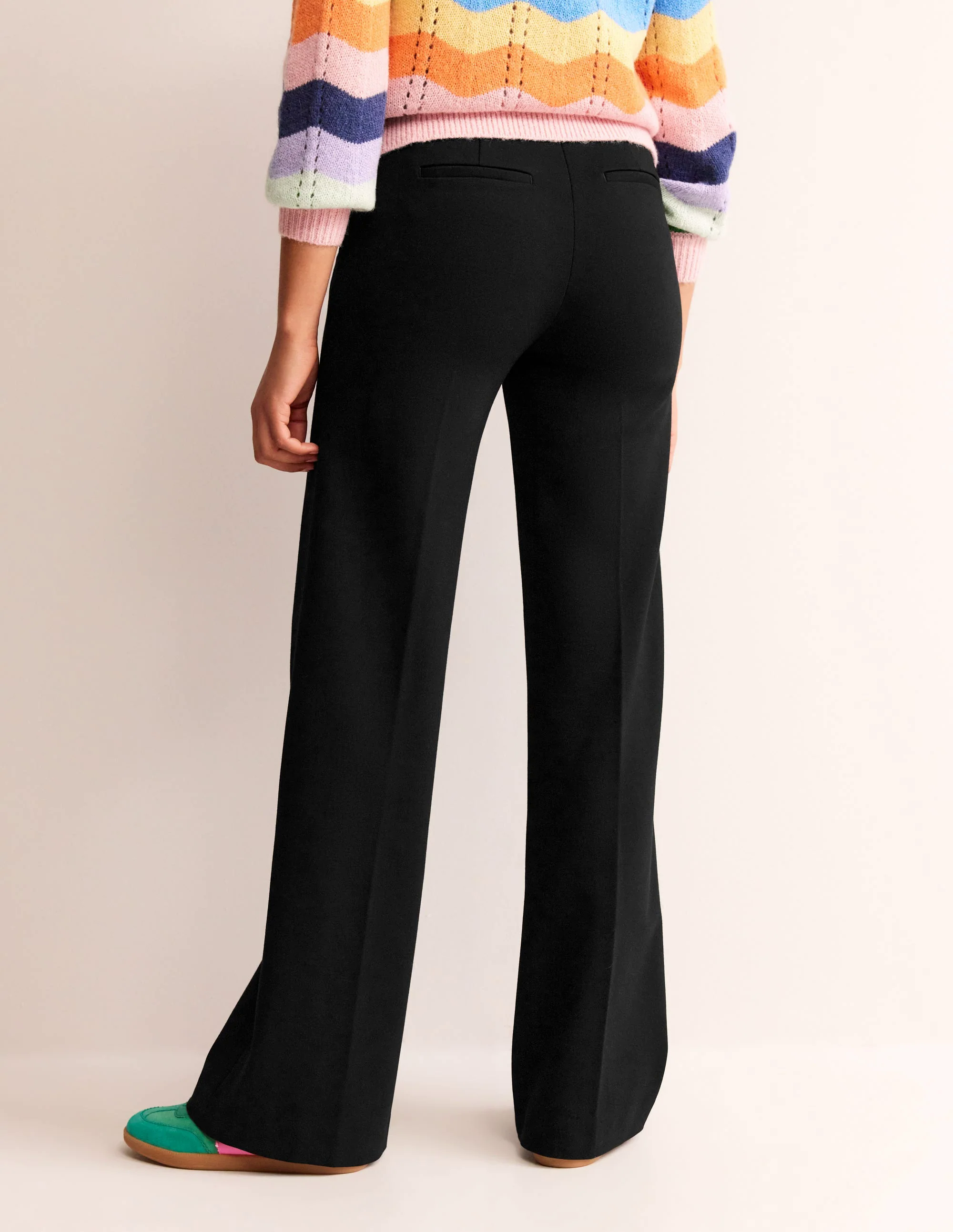 Ponte Trousers-Black