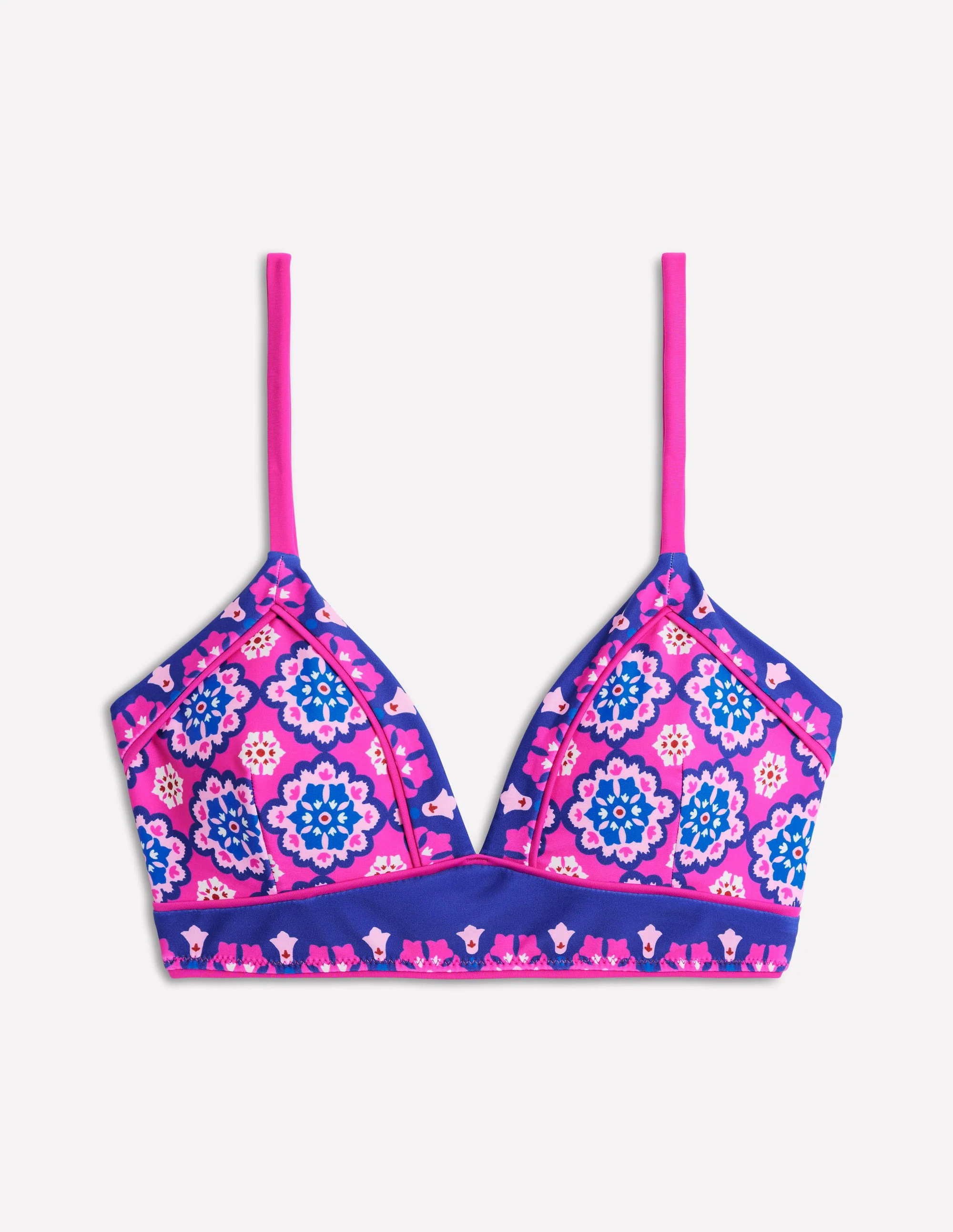 Kasos String V Neck Bikini Top-Cosmos Pink, Geo Kasos String V Neck Bikini Top-Cosmos Pink, Geo