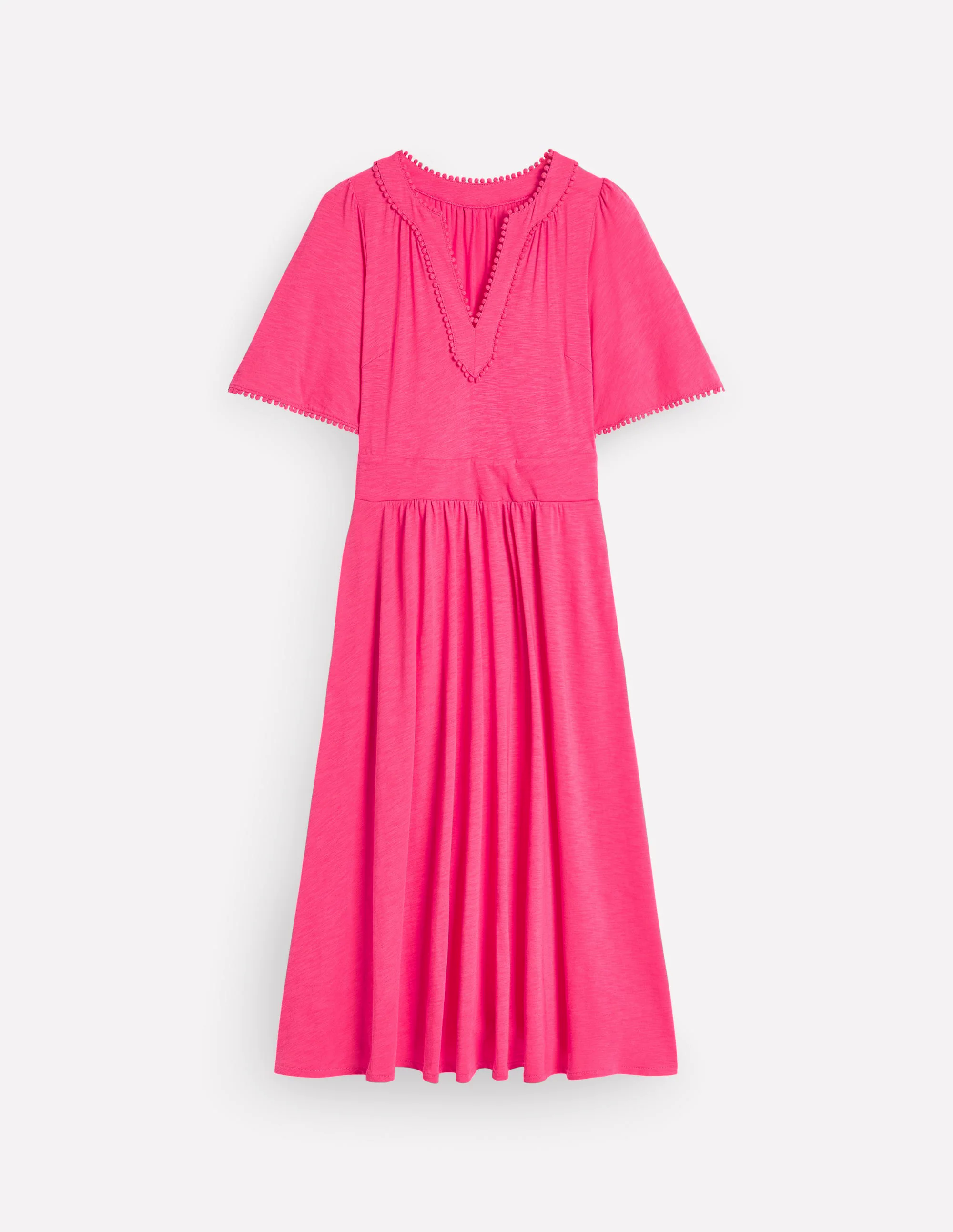 Maddie Trim Jersey Dress-Camelia Pink Maddie Trim Jersey Dress-Camelia Pink