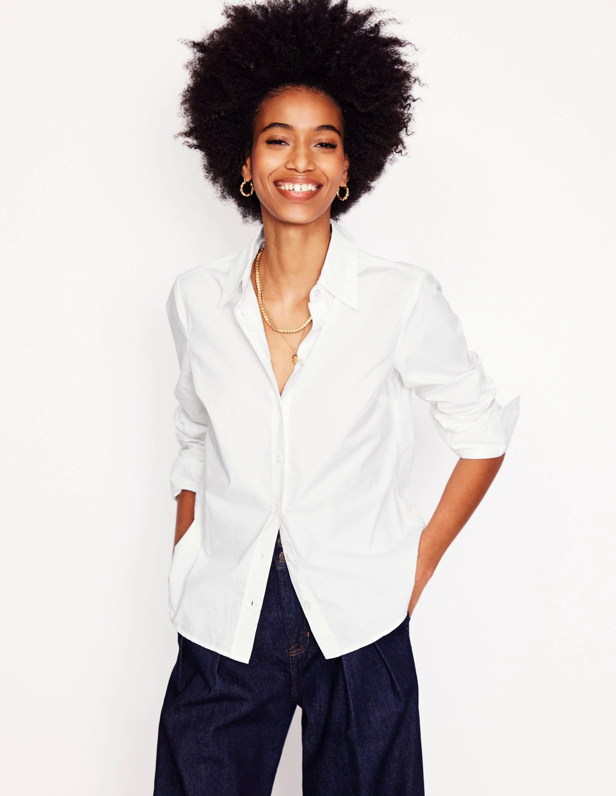Cotton Shirt-White