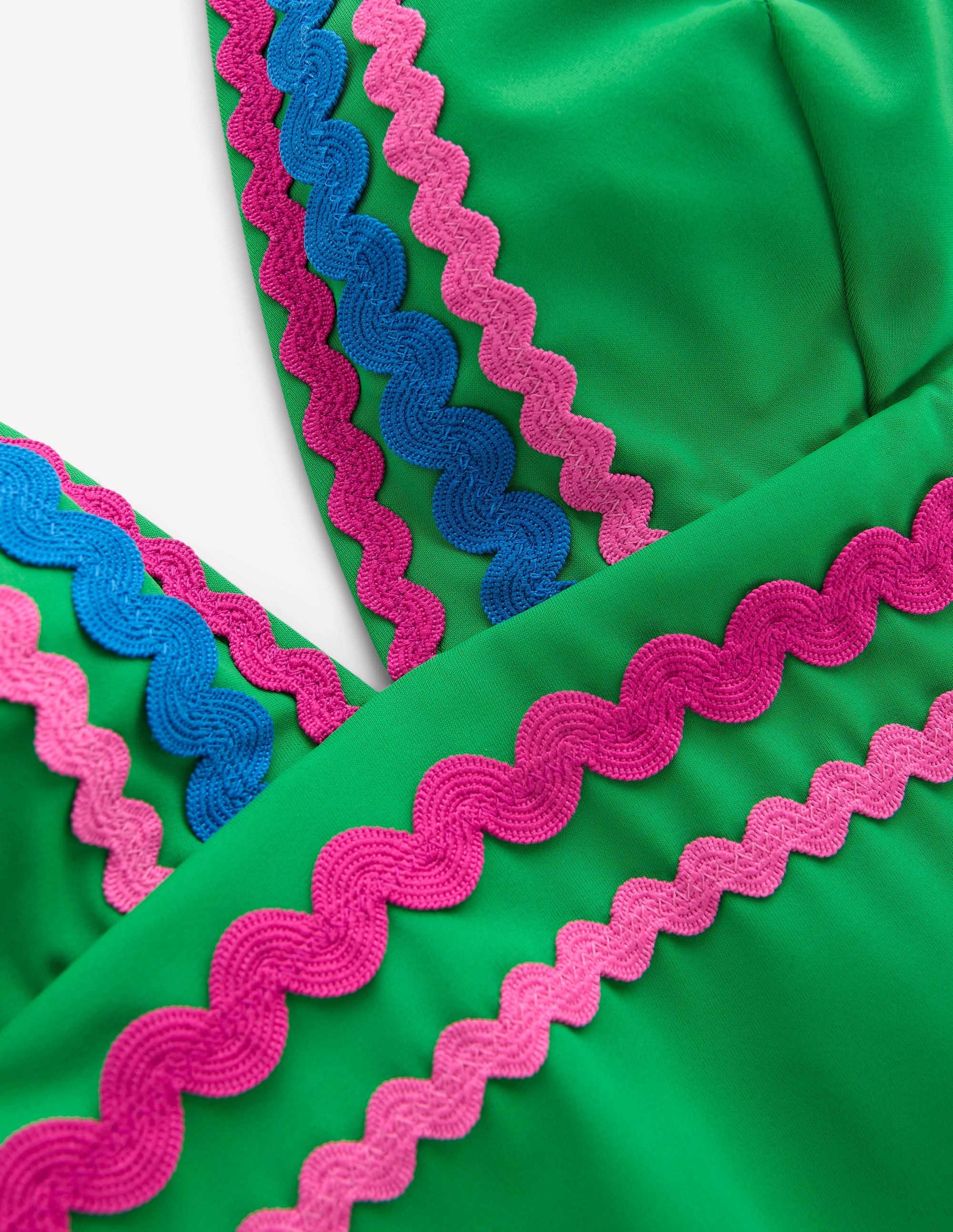  V-Neck Swimsuit-Bright Green Rik Rak