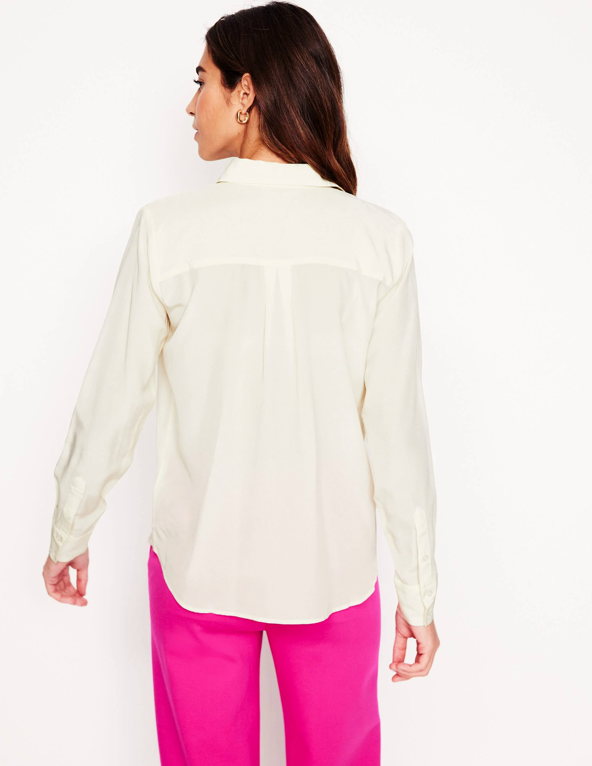 Silk Shirt-Ivory