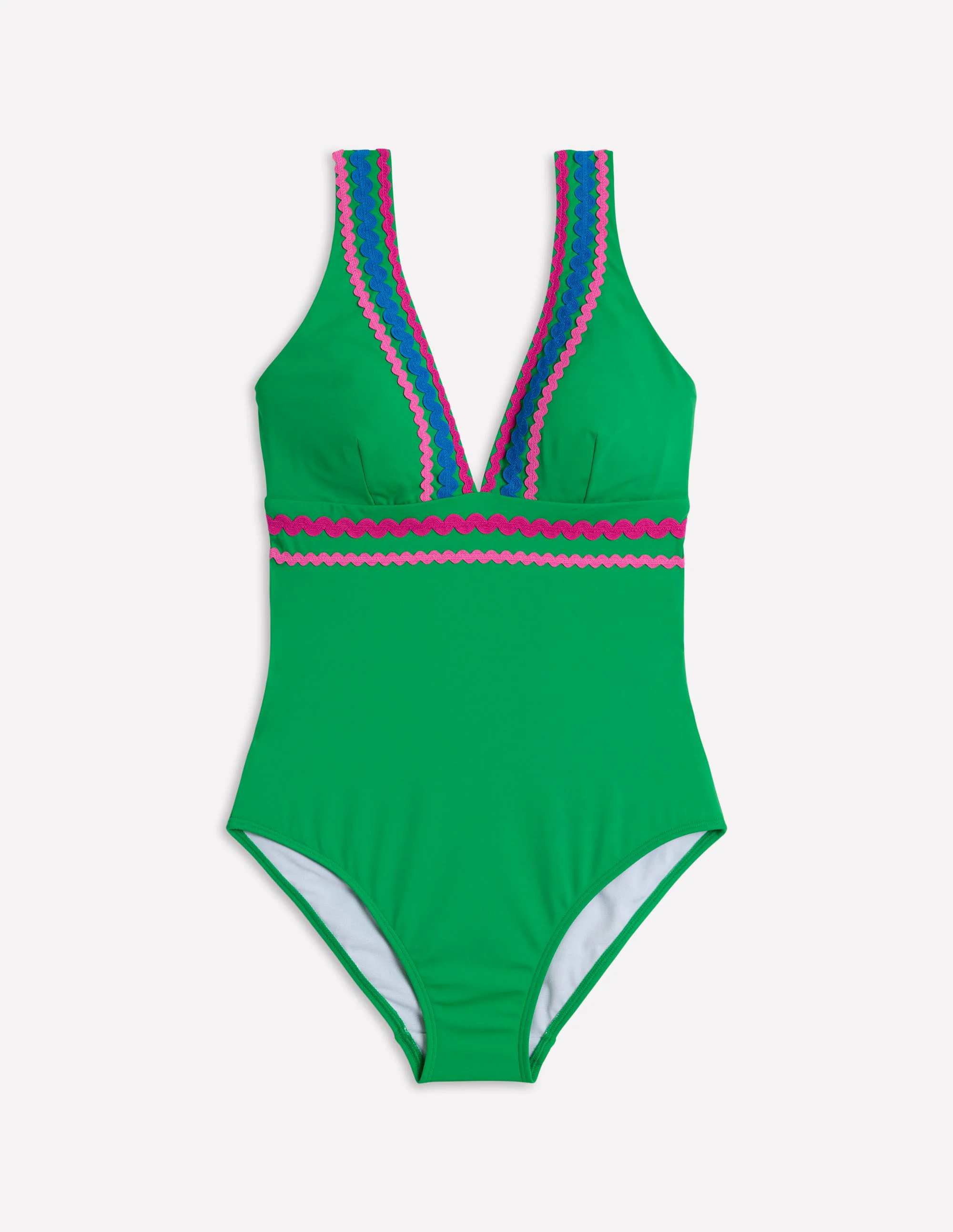  V-Neck Swimsuit-Bright Green Rik Rak