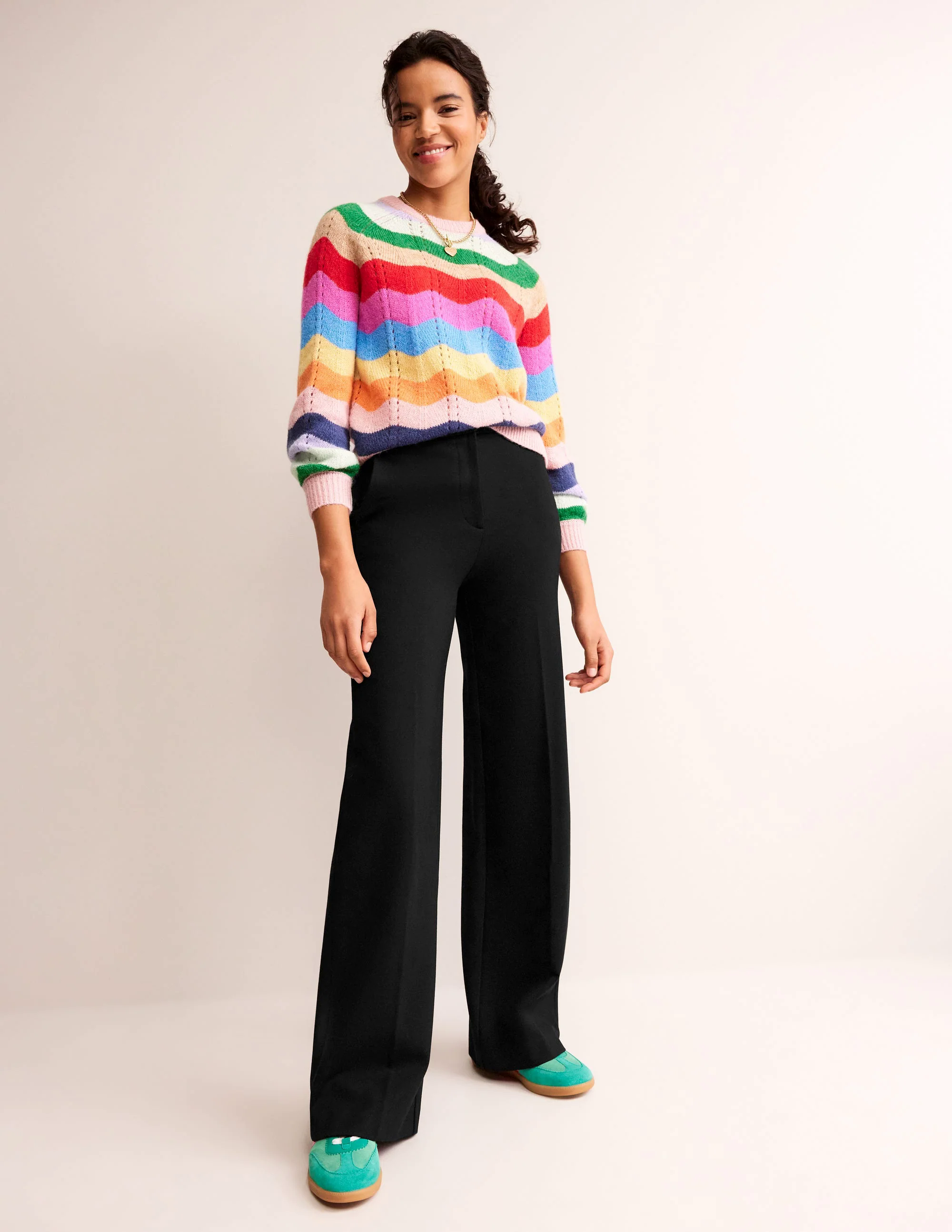 Ponte Trousers-Black