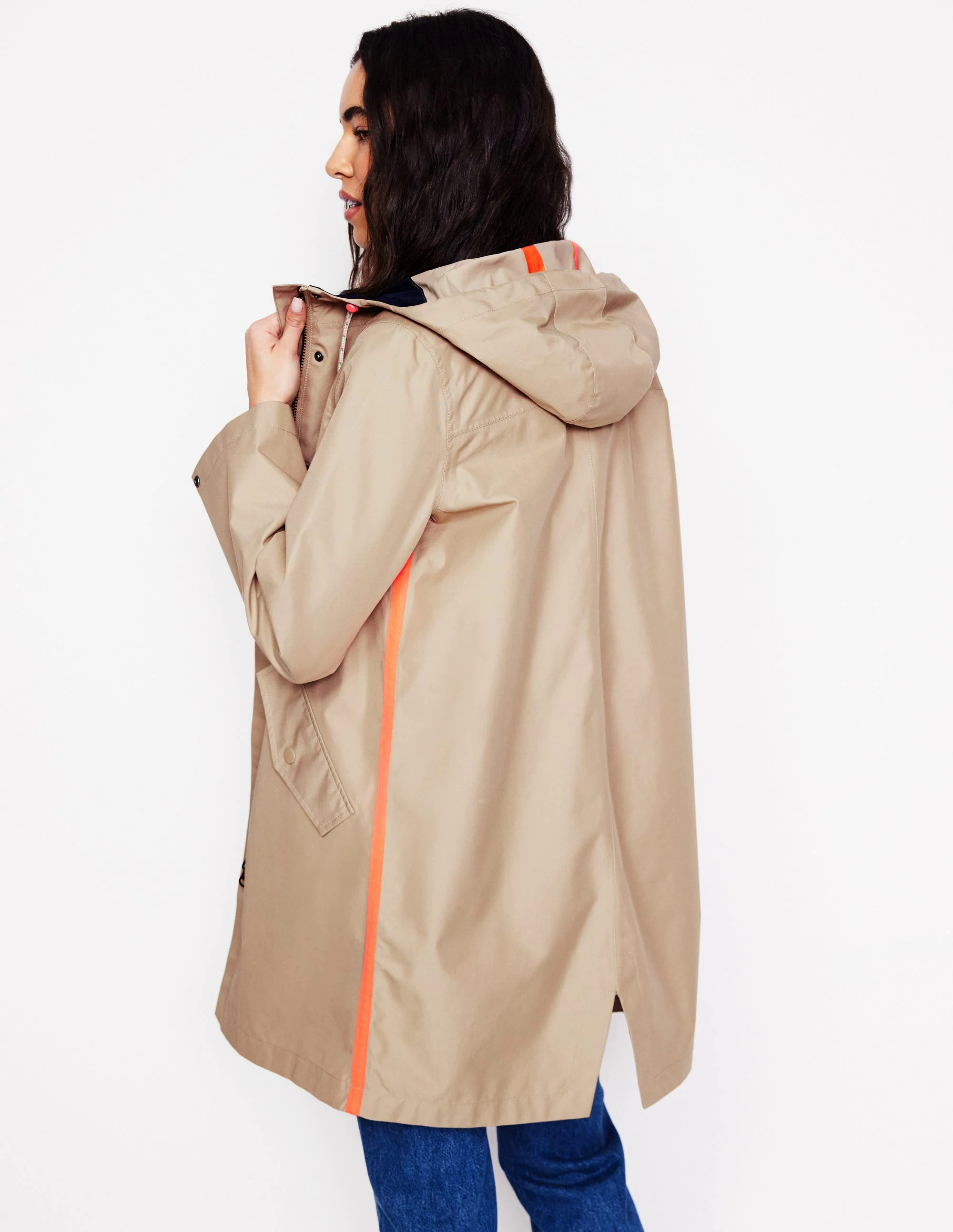 Waterproof Hooded Coat-Neutral