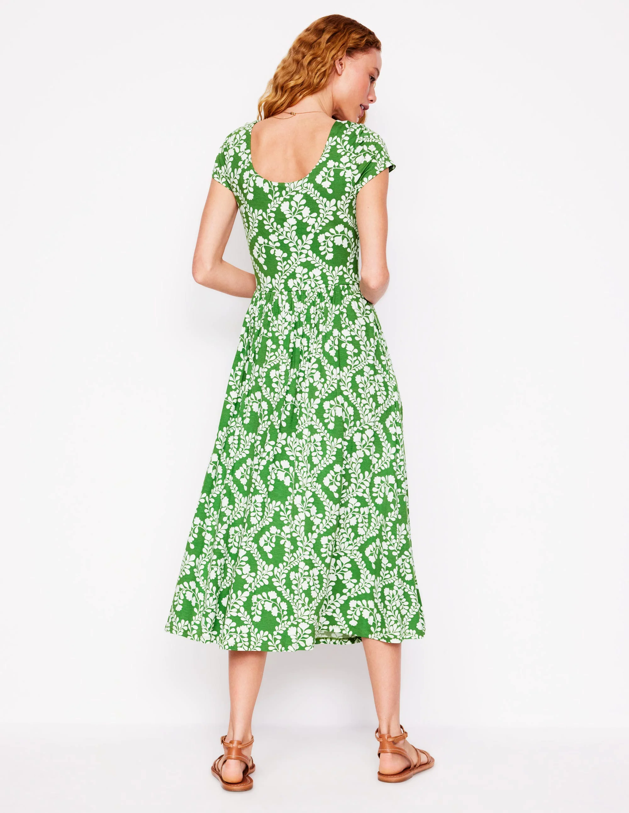  Jersey Dress-Paradise Green, Vine