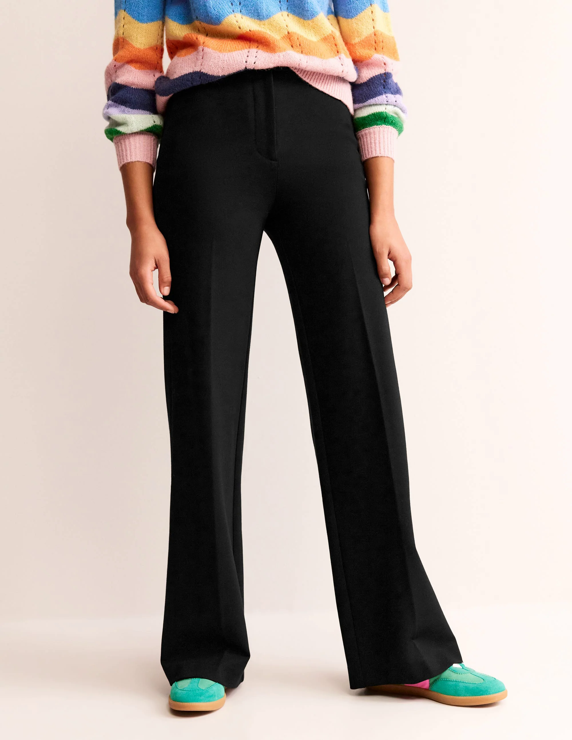 Ponte Trousers-Black