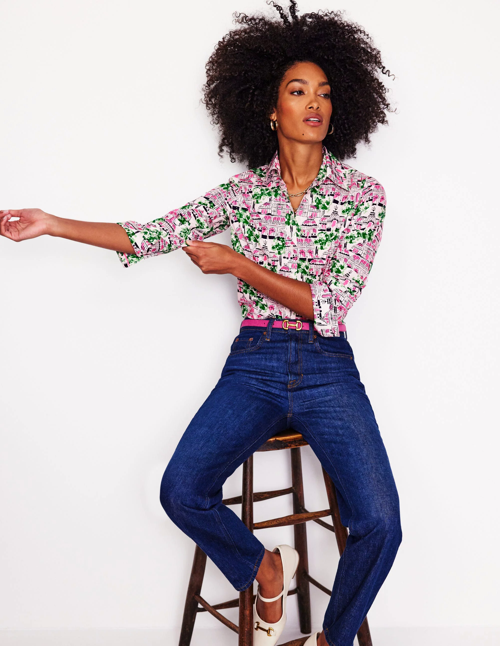 Cotton Shirt-Ivory, Botanical Greenhouse