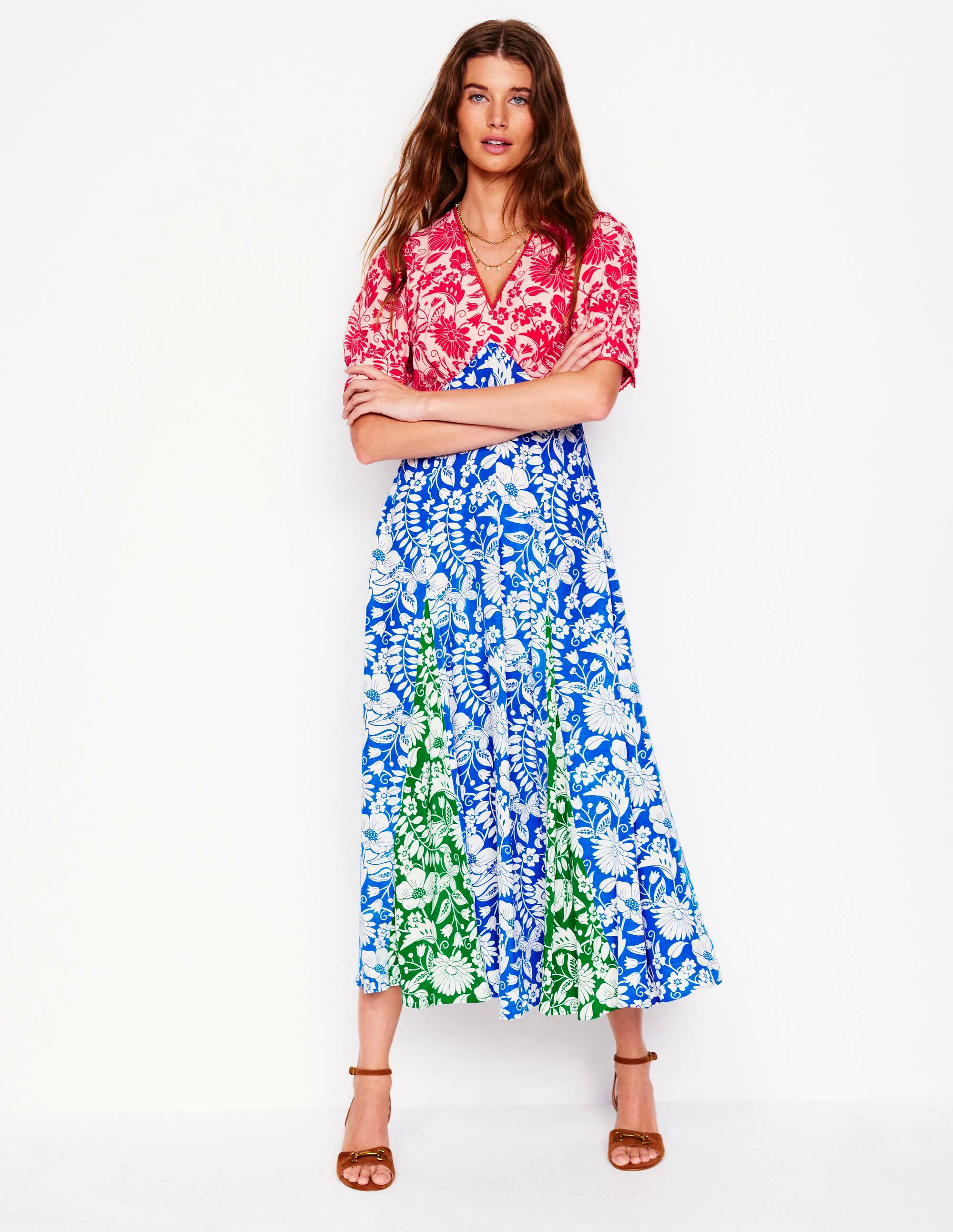  Tea Dress-Multi, Wildflower Trail
