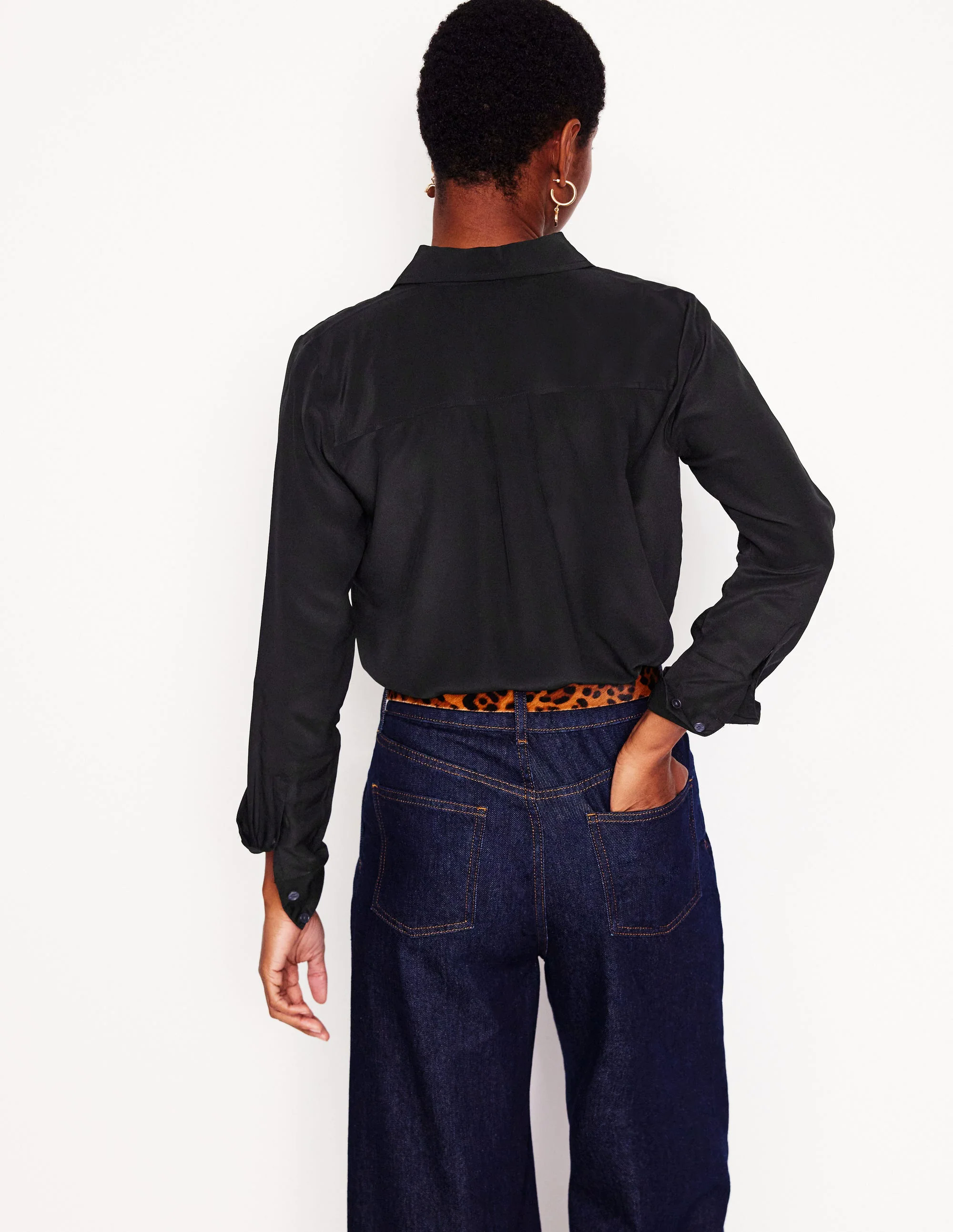 Silk Shirt-Black