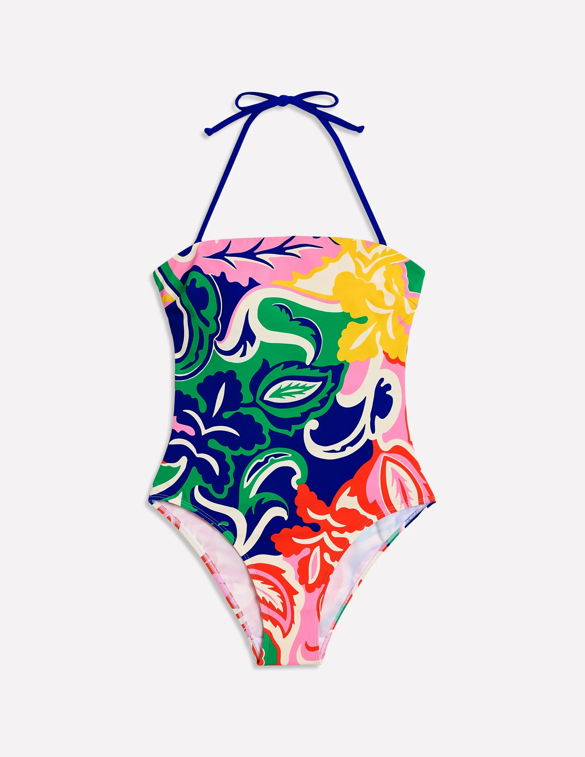 Paros Bandeau Swimsuit-Multi, Foliage Twirl Paros Bandeau Swimsuit-Multi, Foliage Twirl